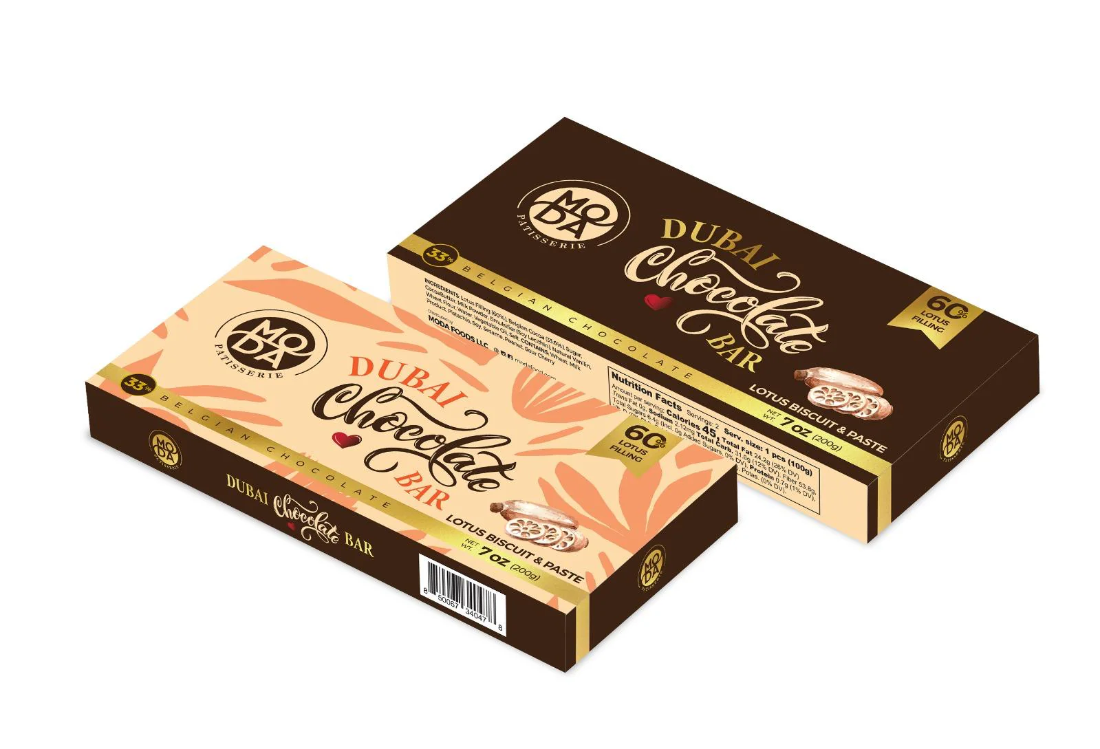 Moda Dubai Chocolate Bar 7oz (200G) - Image 3
