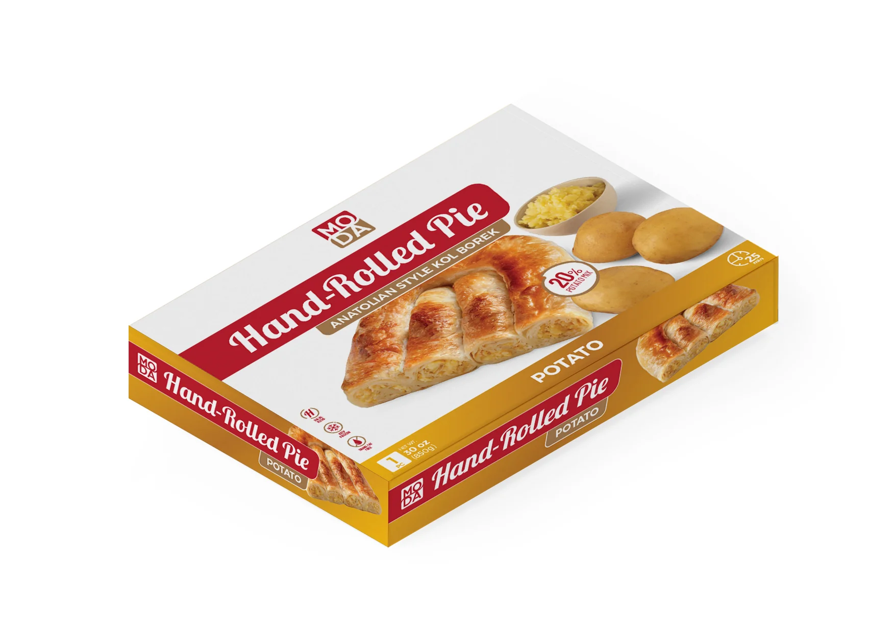 Moda Hand-Rolled Pie, Potato, 1.87lbs (850g) - Image 2