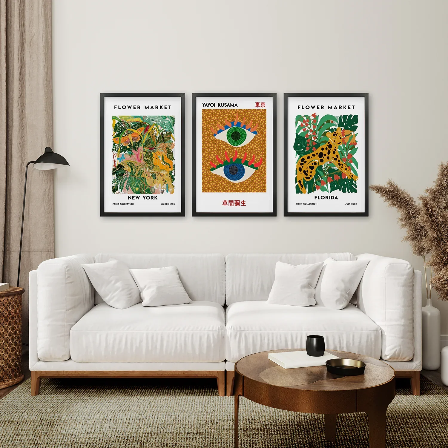 Modern Abstract Flower Marker Set of 3 Piece - Image 2