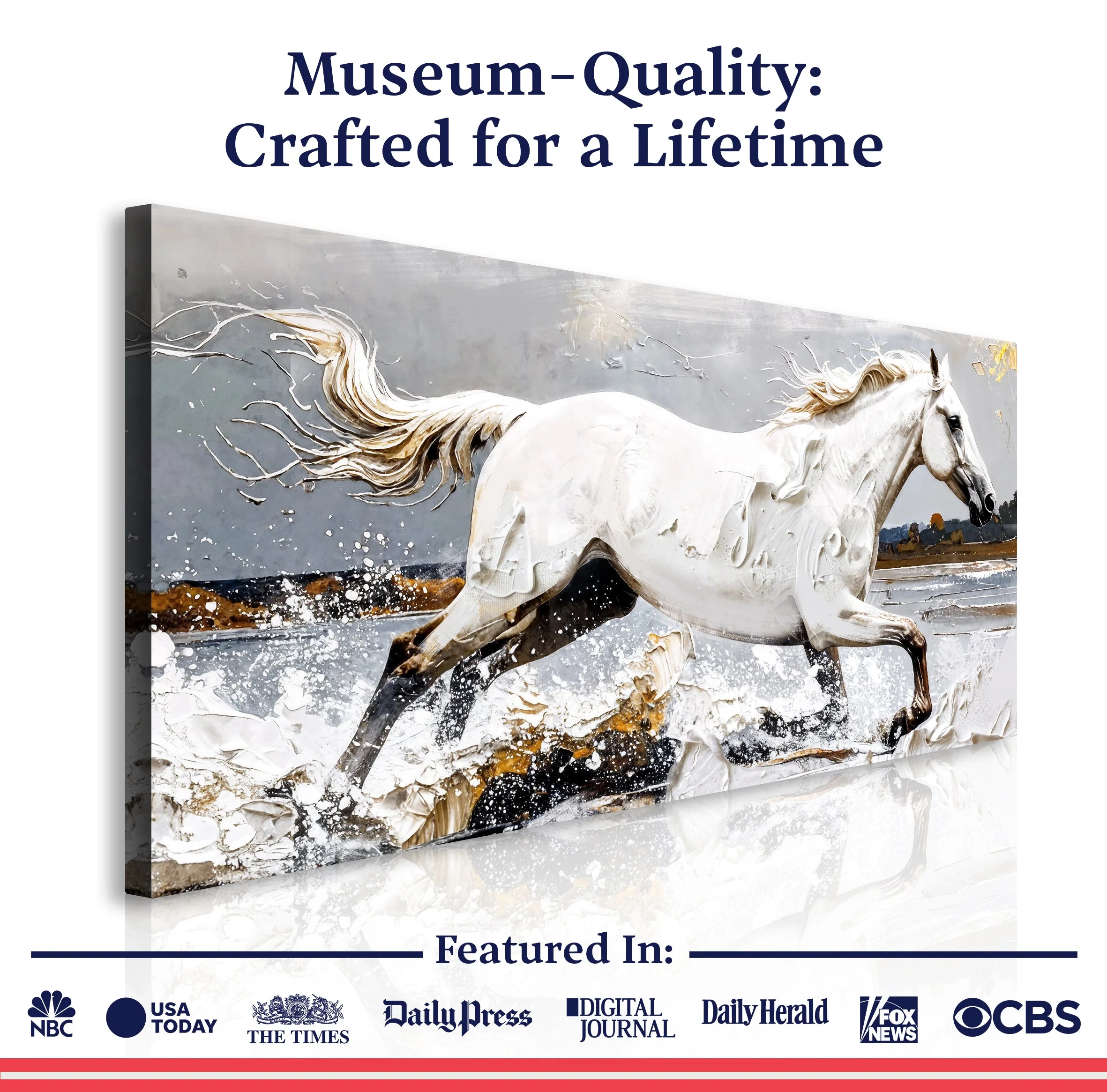 Modern Abstract Horse Wall Art - Image 6