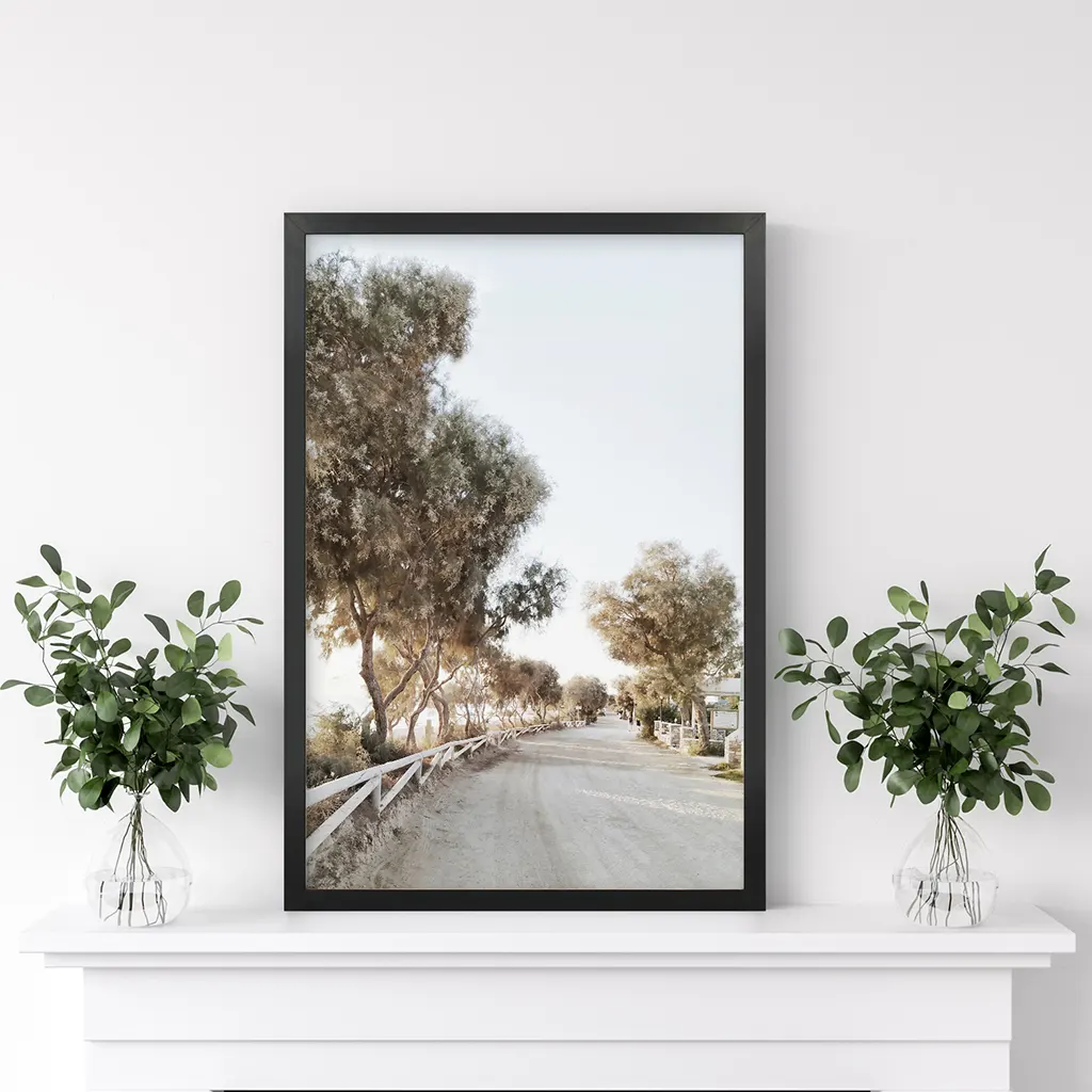 Modern Coastal Neutral Tones Photo. Trees Wall Art - Image 2