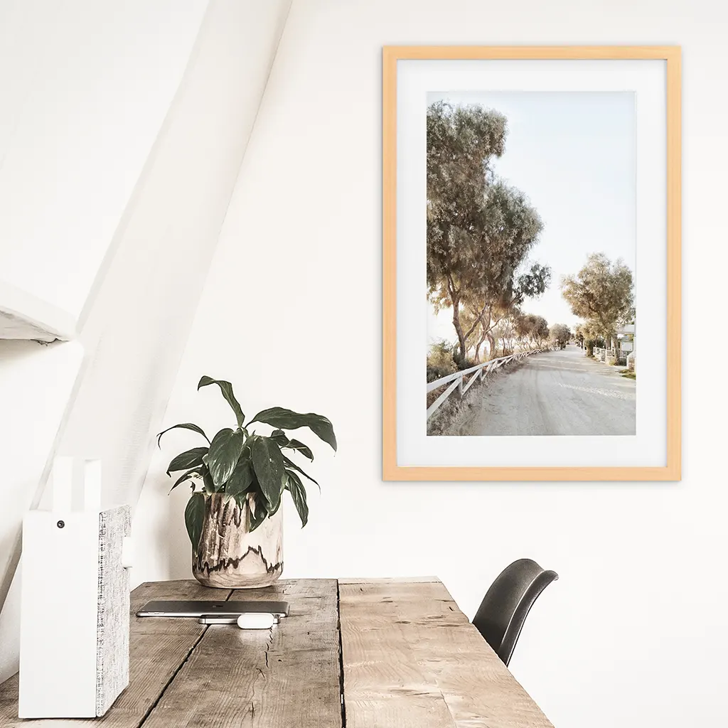 Modern Coastal Neutral Tones Photo. Trees Wall Art - Image 5