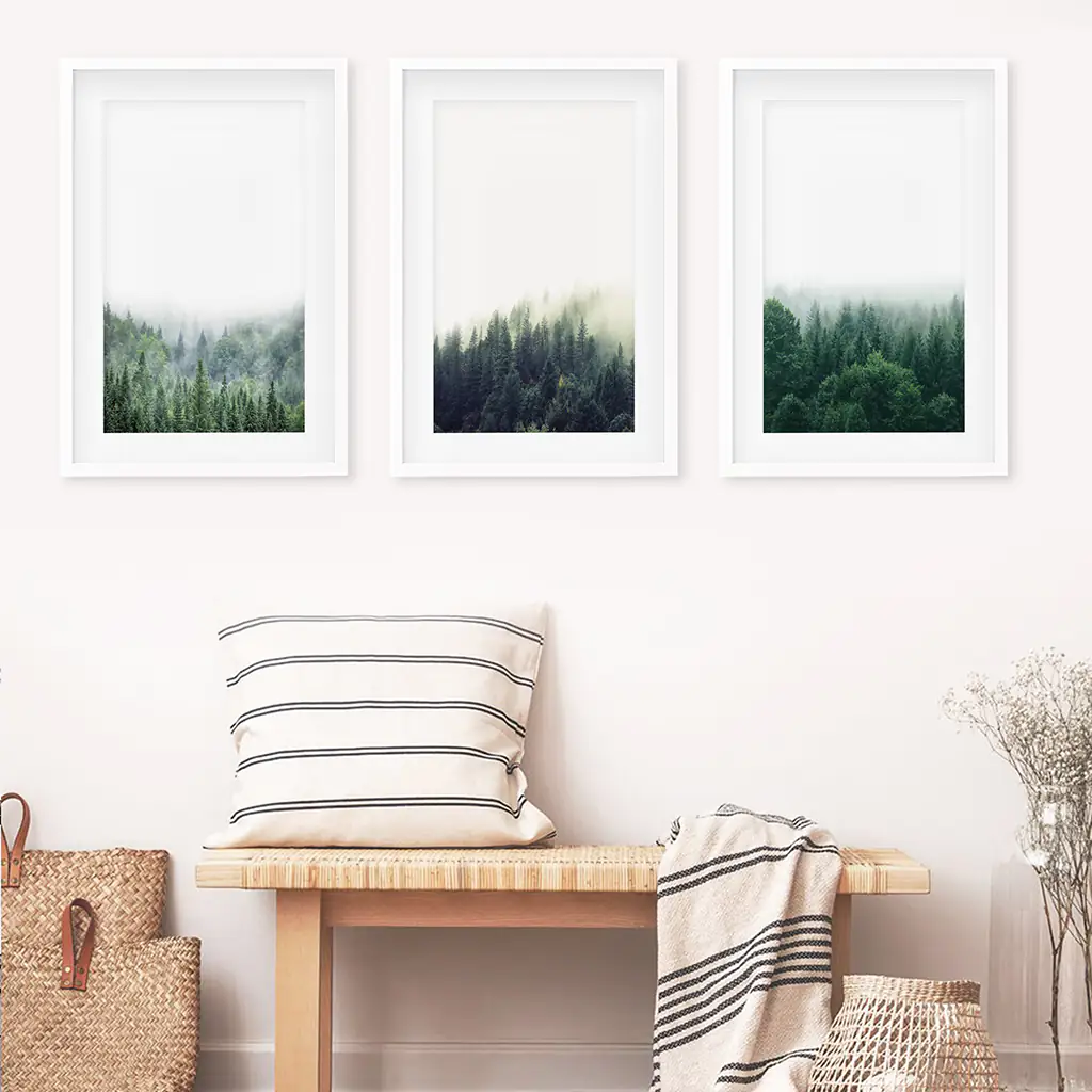 Modern Minimalist Forest Photography. Nordic Wall Art Set - Image 5