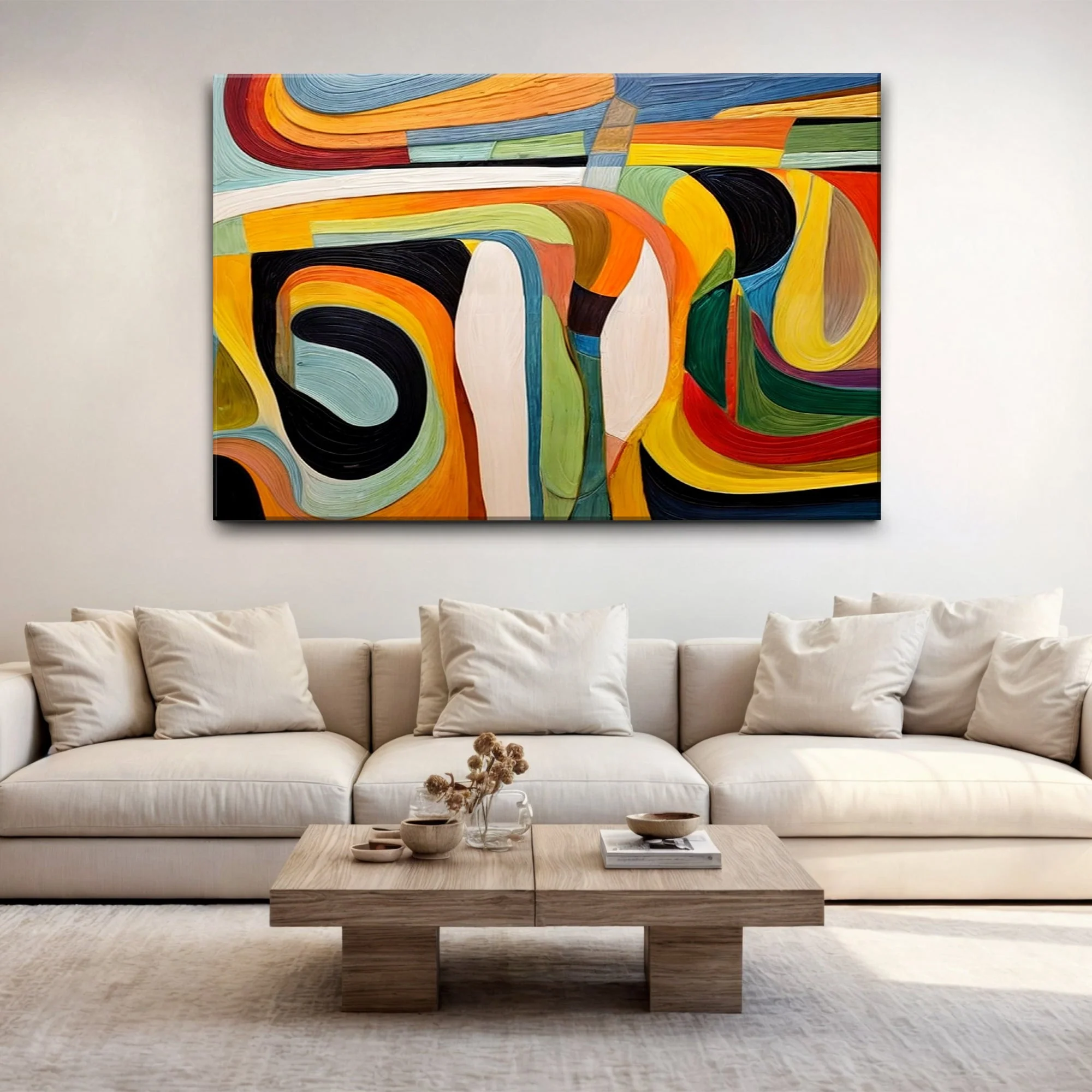 Modern Vibrant Abstract Wall Art - Image 2