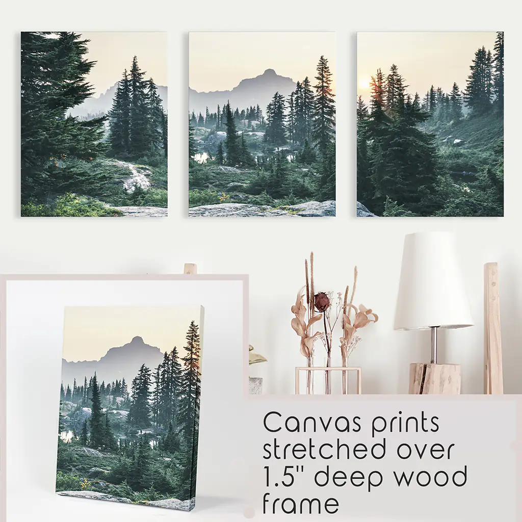 Mountain Forest. USA Wilderness Wall Art Set. Rampart Ridge - Image 9