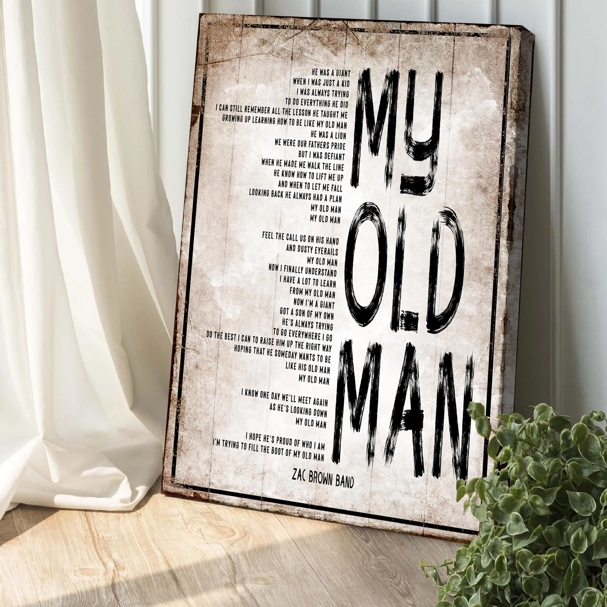 My Old Man, Happy Father's Day Sign - Image 2