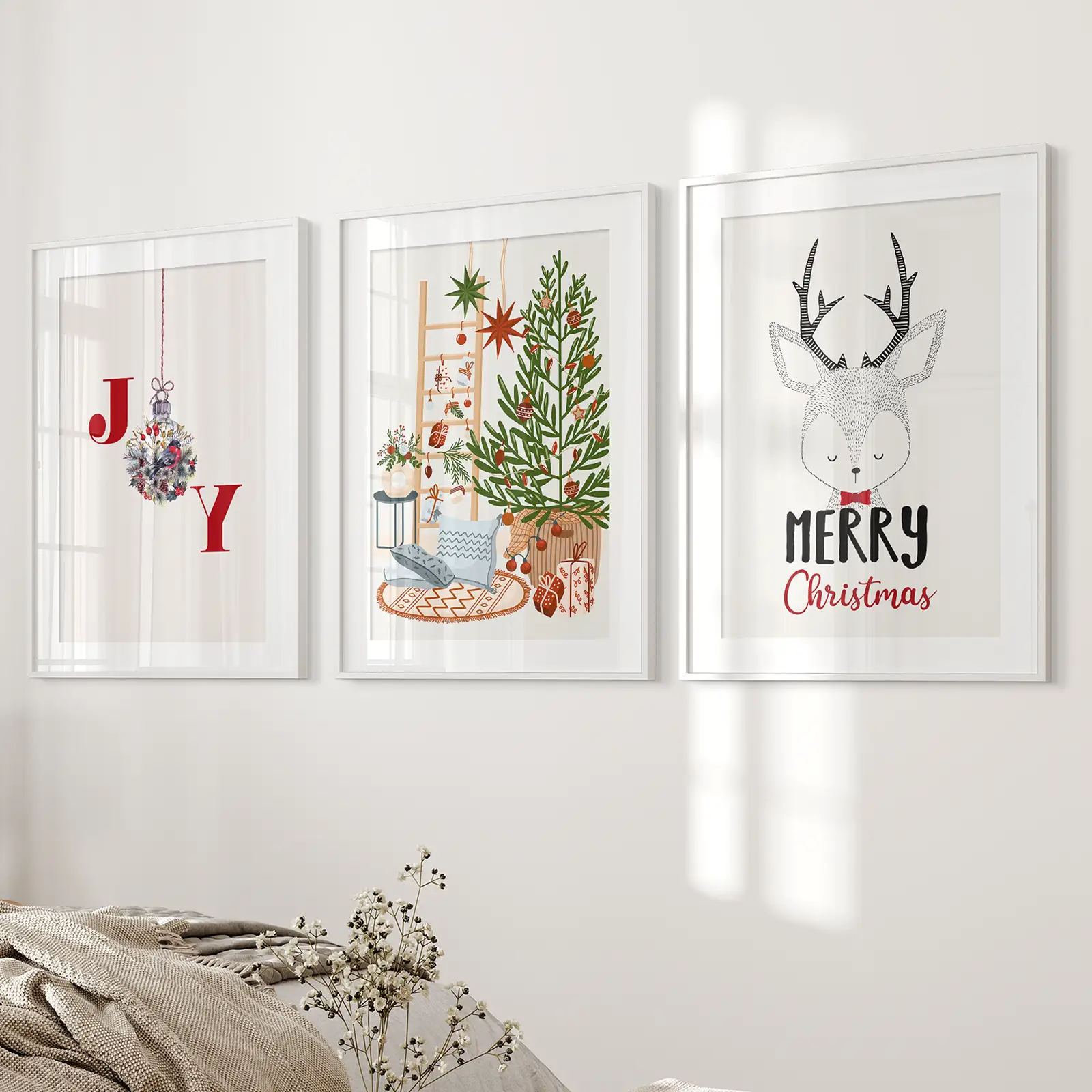 Nursery Christmas Winter Art Poster Home Decor - Image 7