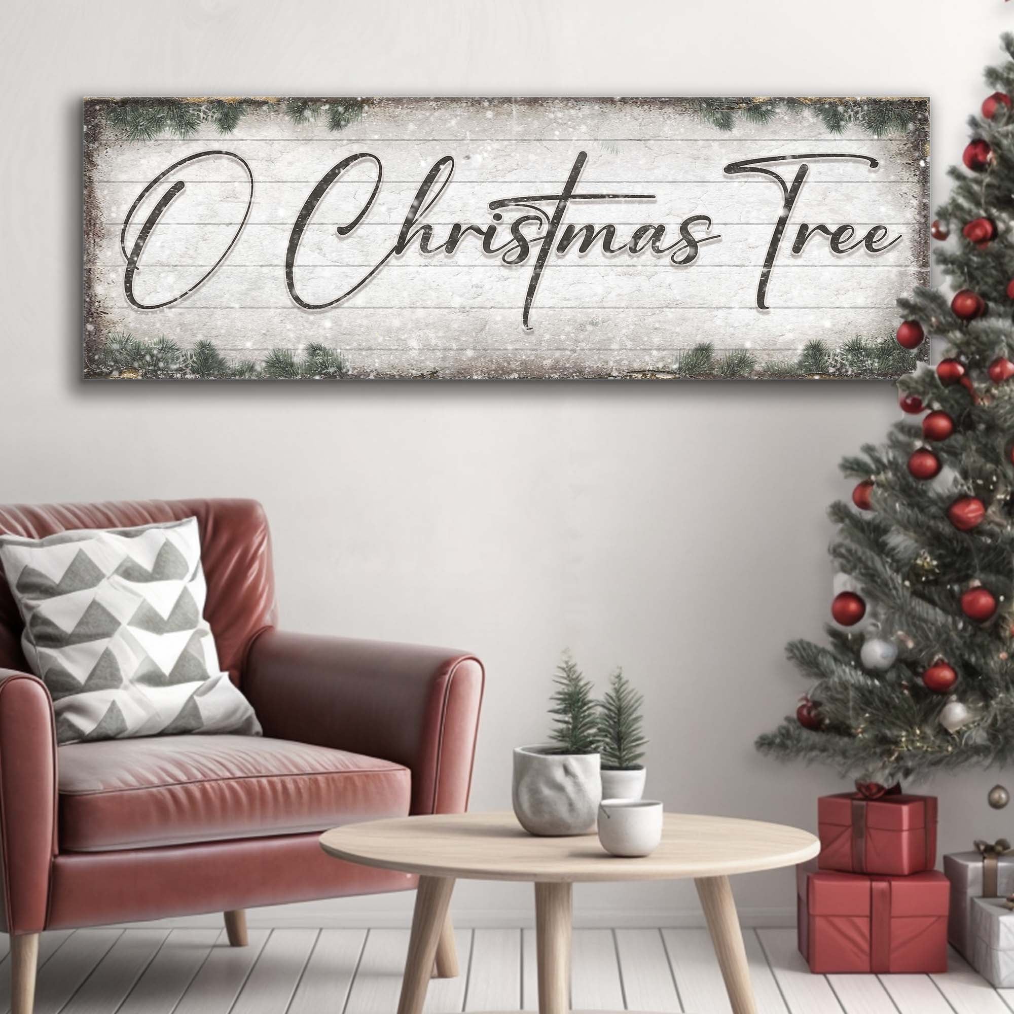 O Christmas Tree, Wood Christmas Sign - Image 3