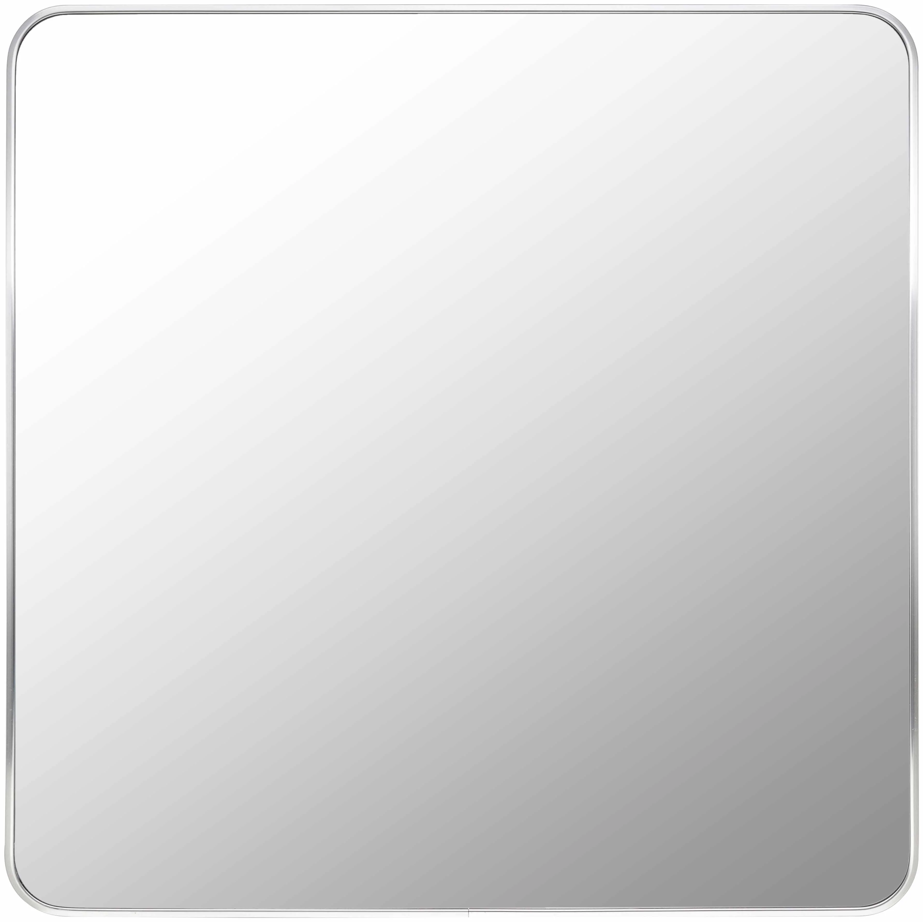 Ockenfels Modern Arched Silver Gray Wall Mirror - Image 3