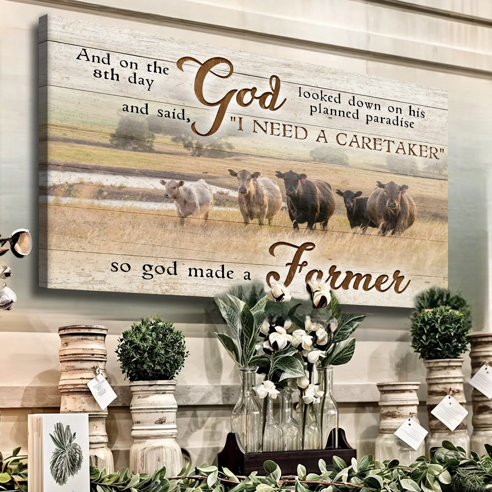 On The 8th Day God Made A Farmer Sign III - Image 3