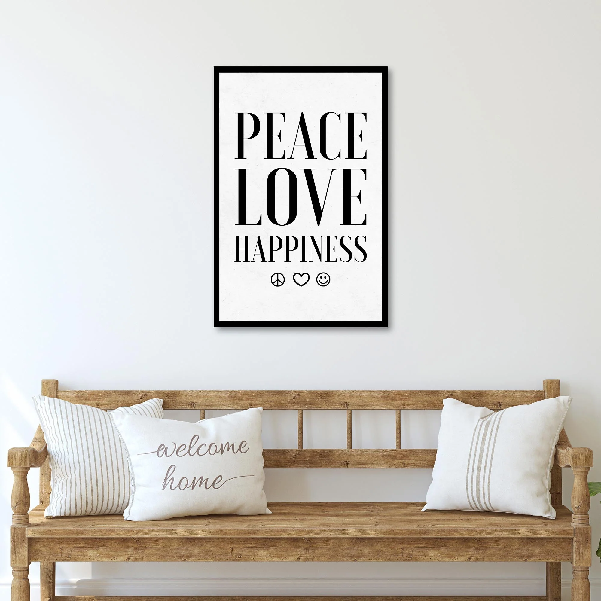 Peace Love Happiness Sign II - Image 3
