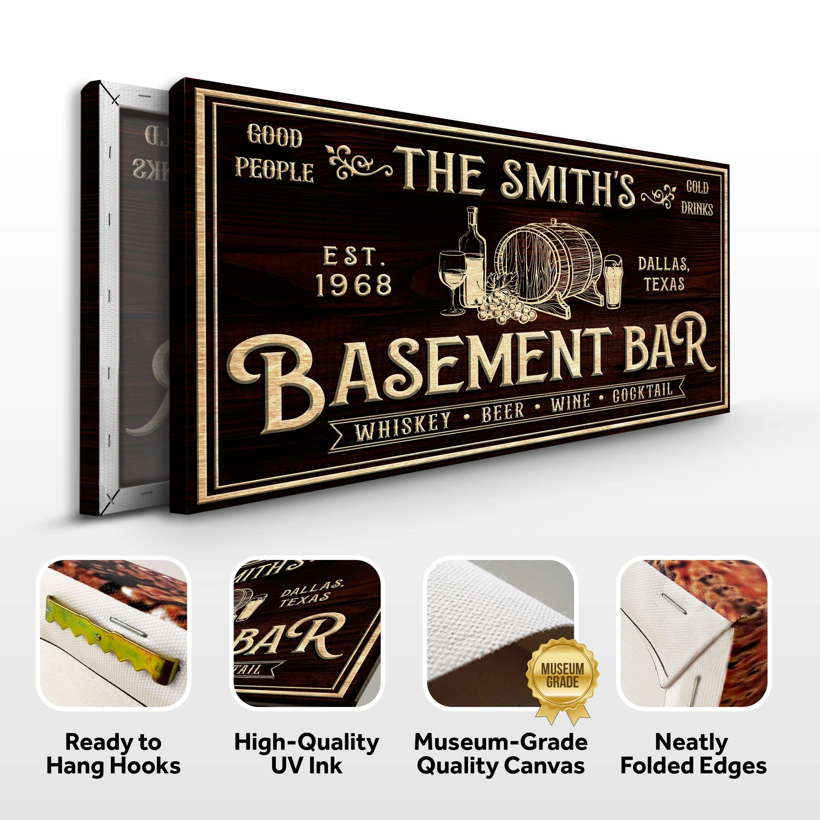 Personalized Basement Bar Sign - Image 4