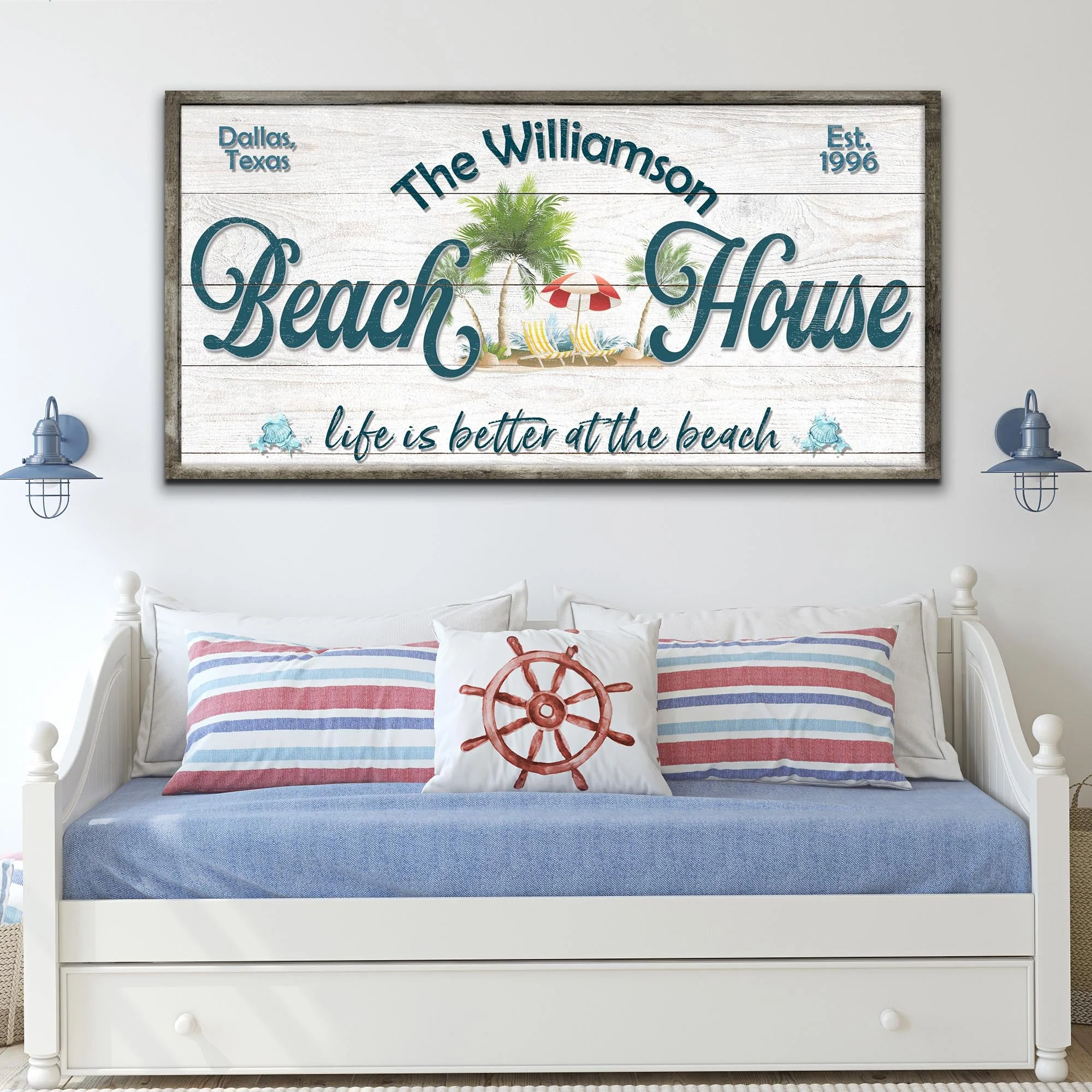 Personalized Beach House Sign III - Image 2