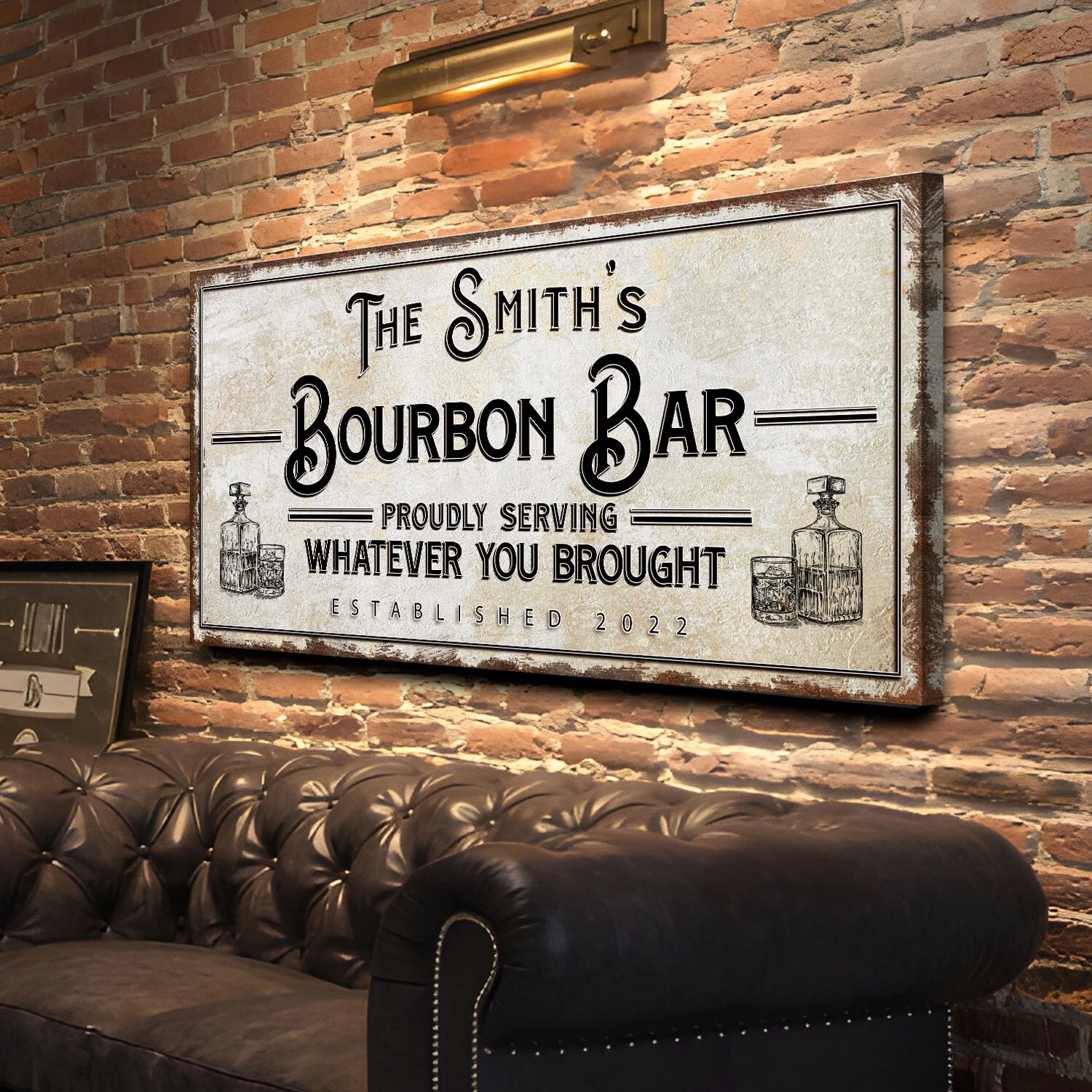 Personalized Bourbon Bar Sign - Image 3
