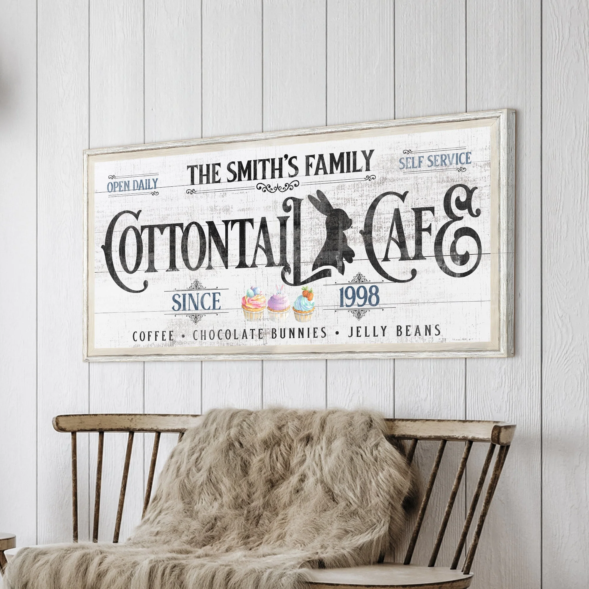 Personalized Easter Bunny Sign - Image 2