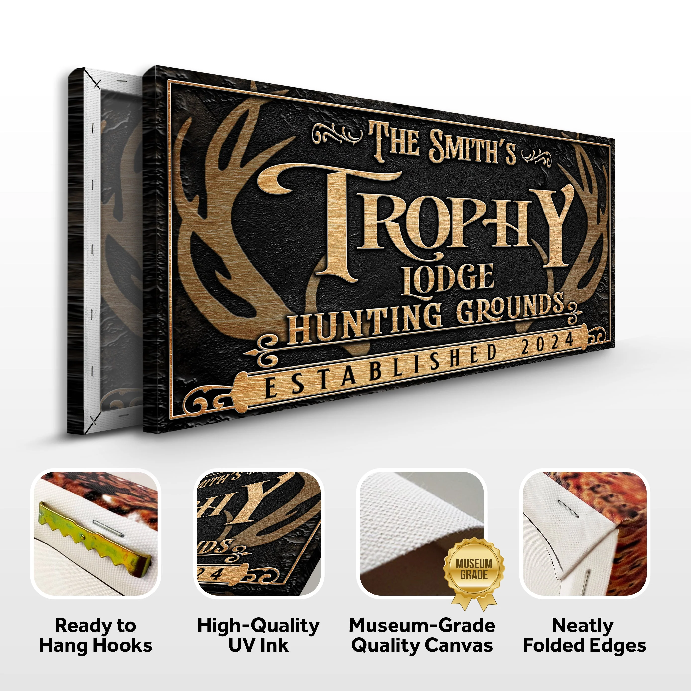 Personalized Family Antler Sign III - Image 6