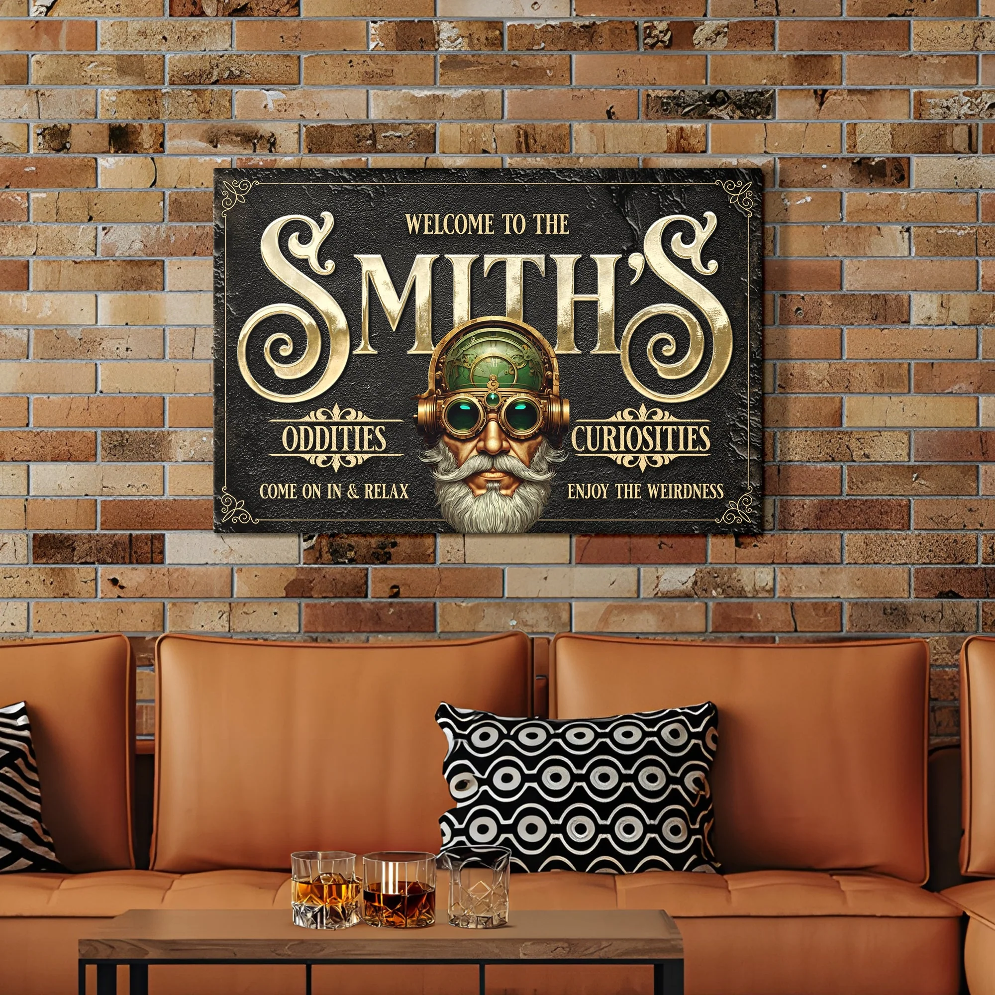 Personalized Family Steampunk Sign - Image 3