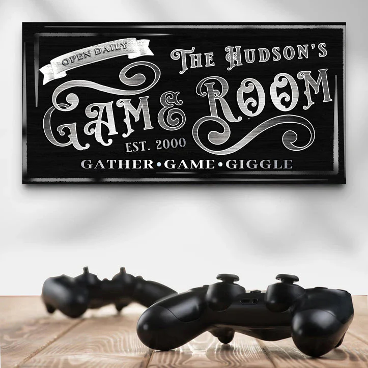 Personalized Game Room Sign II - Image 2
