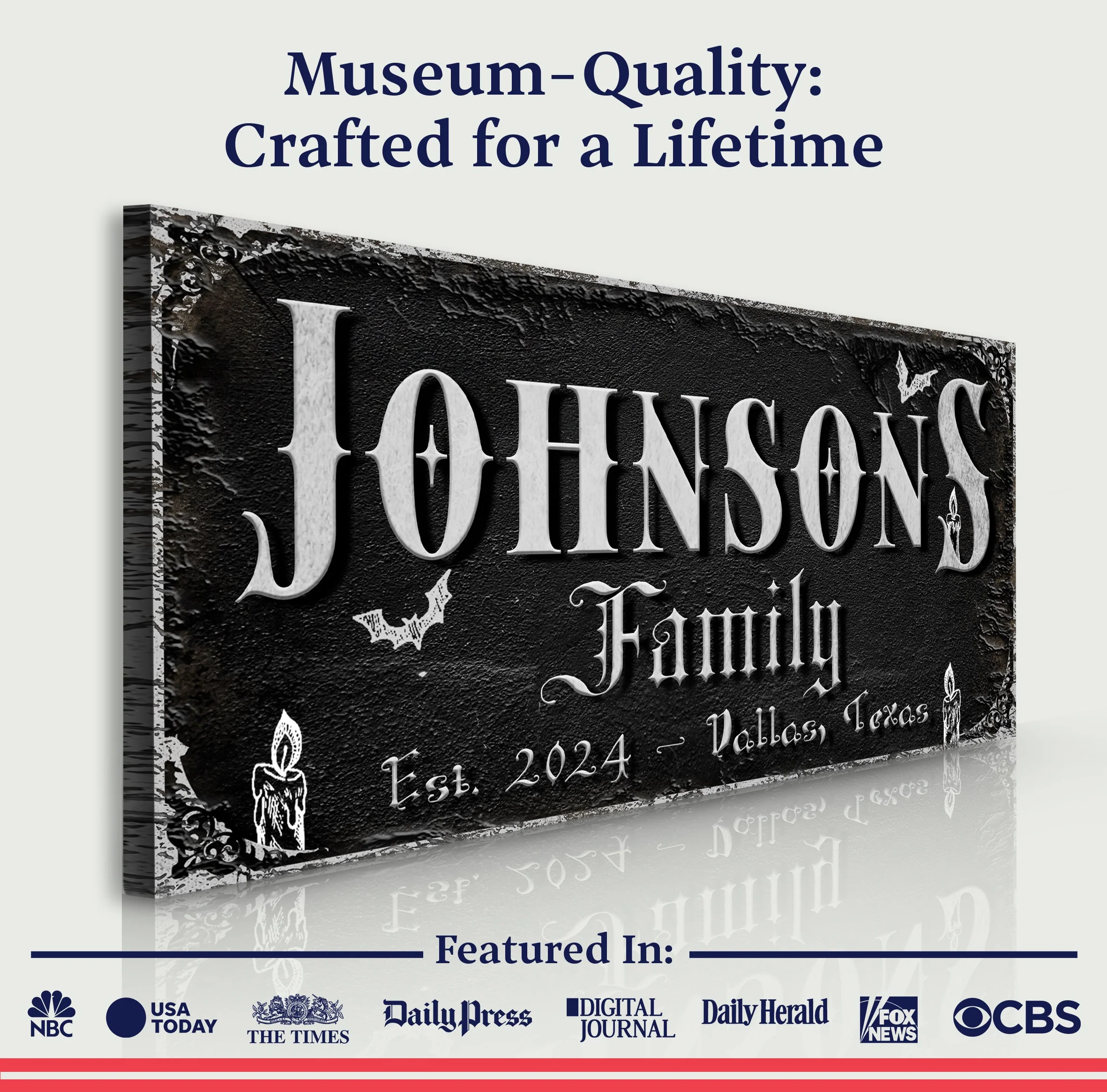 Personalized Gothic Sign V - Image 4