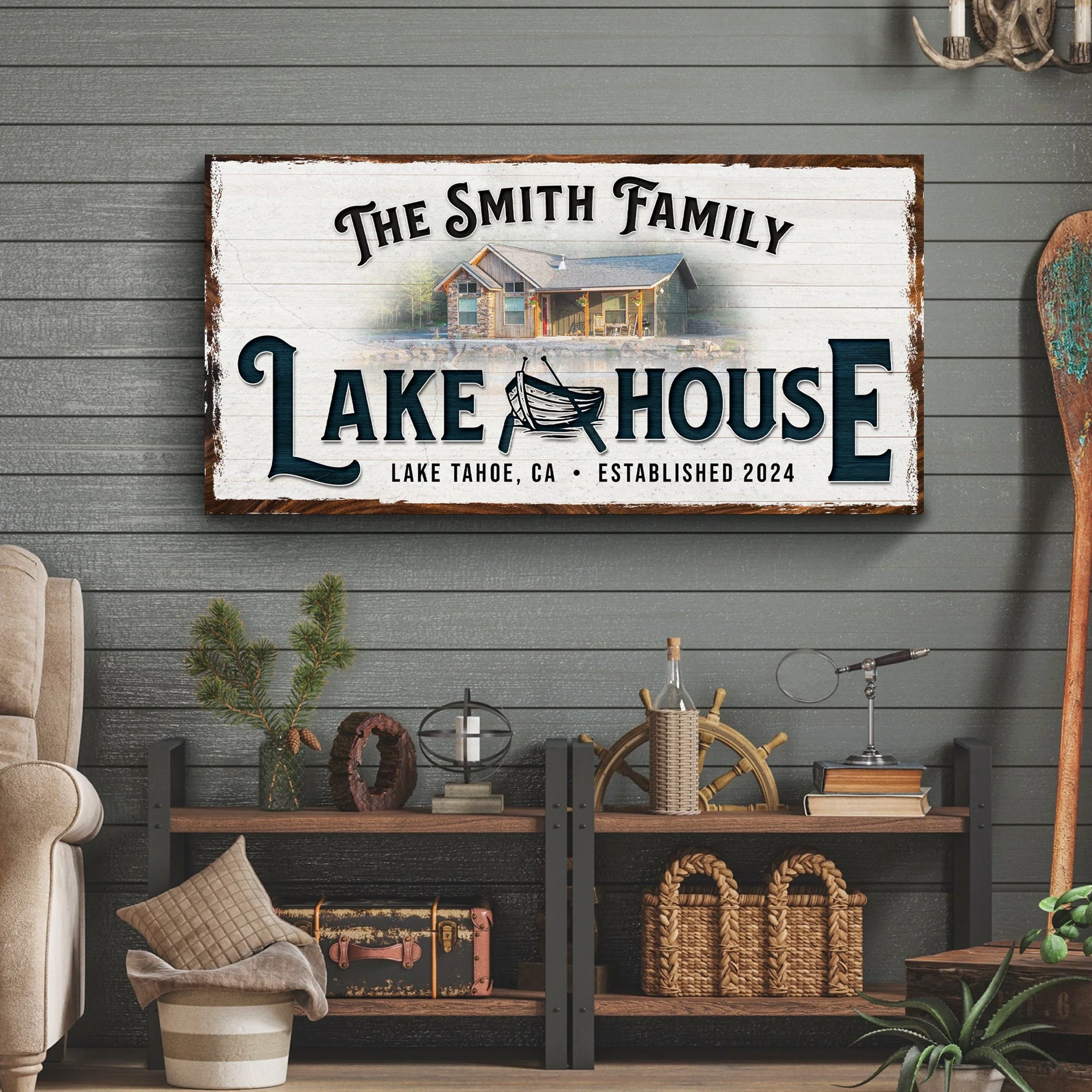 Personalized Lake House Sign - Image 3