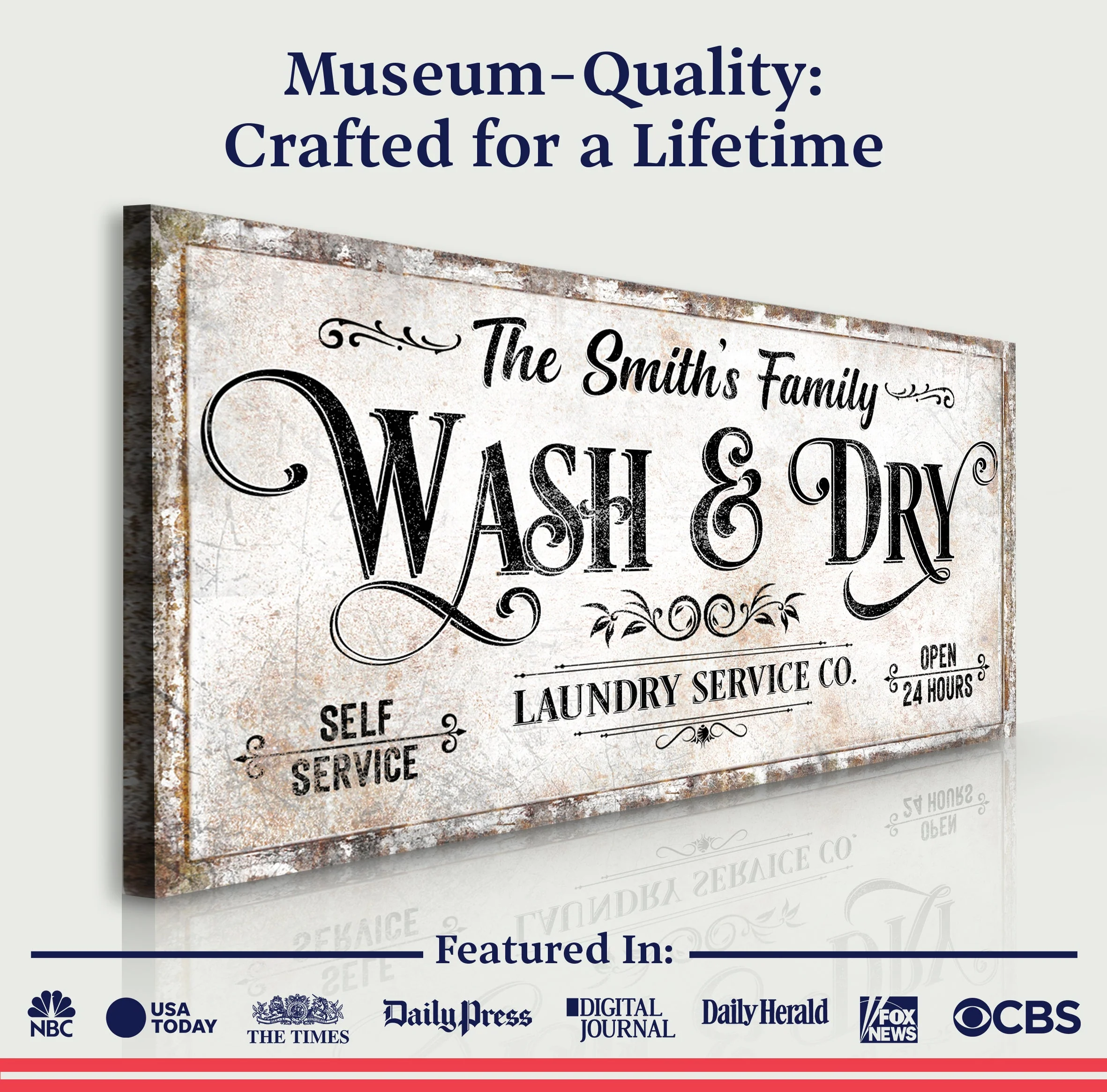 Personalized Laundry Service Sign II - Image 4