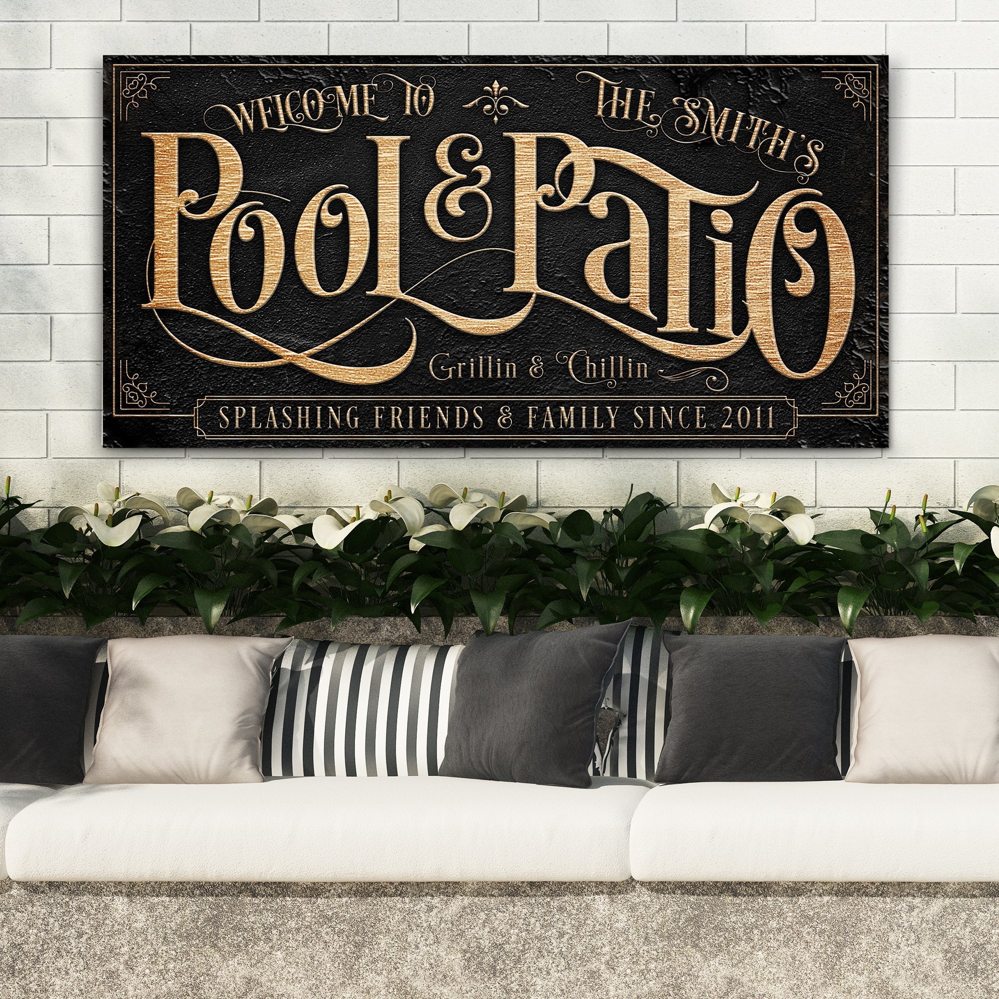 Personalized Pool & Patio Sign II - Image 2