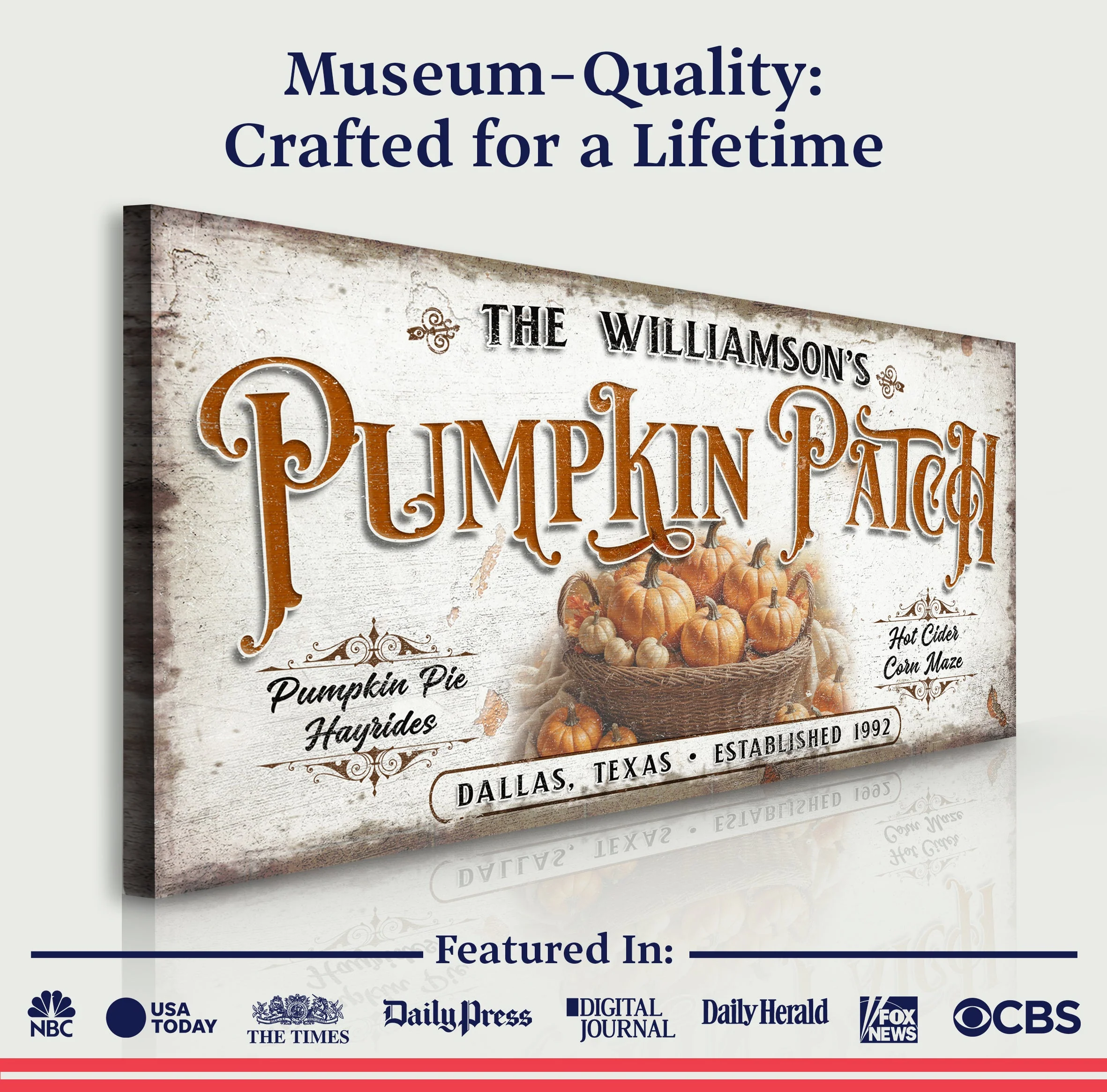 Personalized Pumpkin Patch Sign II - Image 5