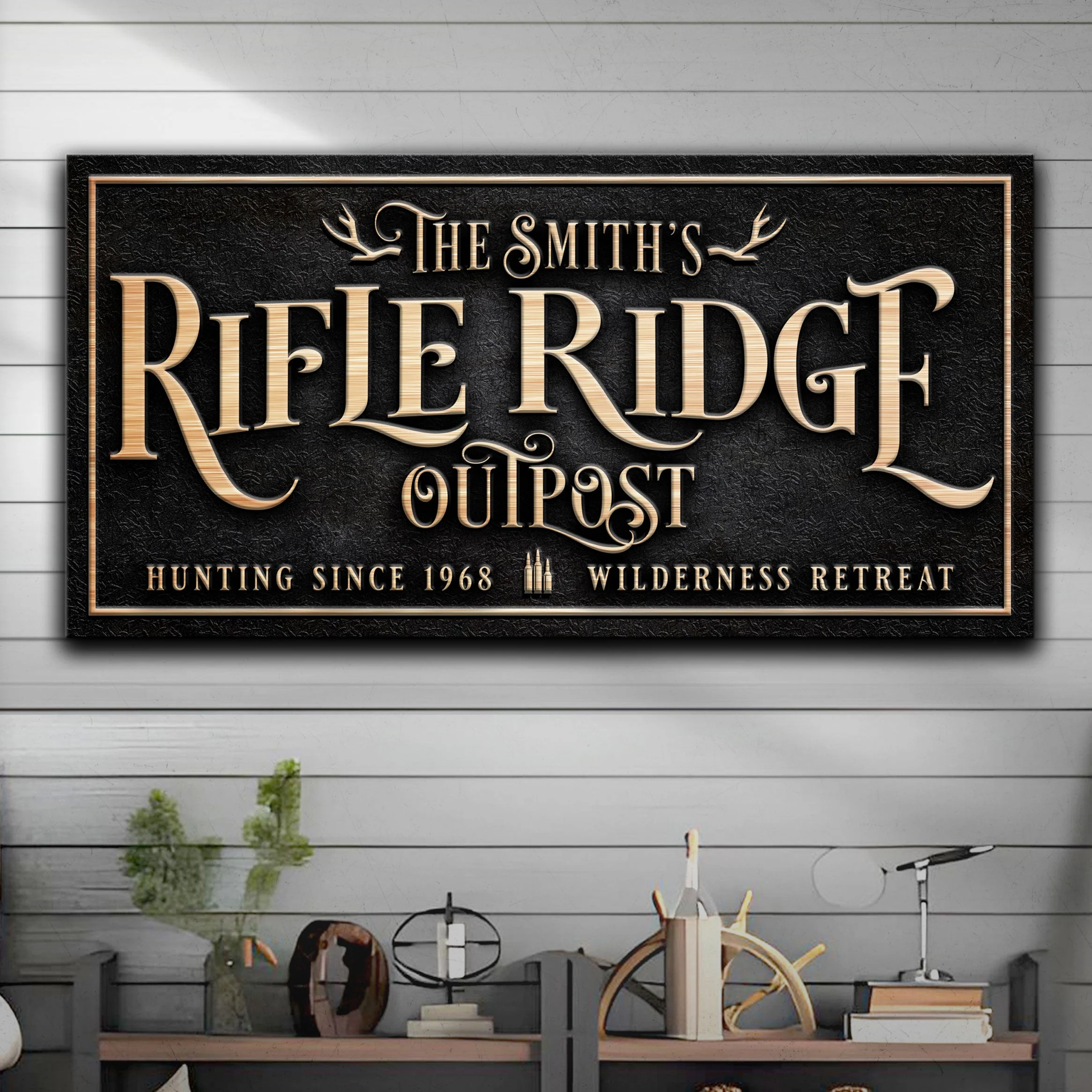 Personalized Rifle Ridge Outpost Family Sign - Image 2