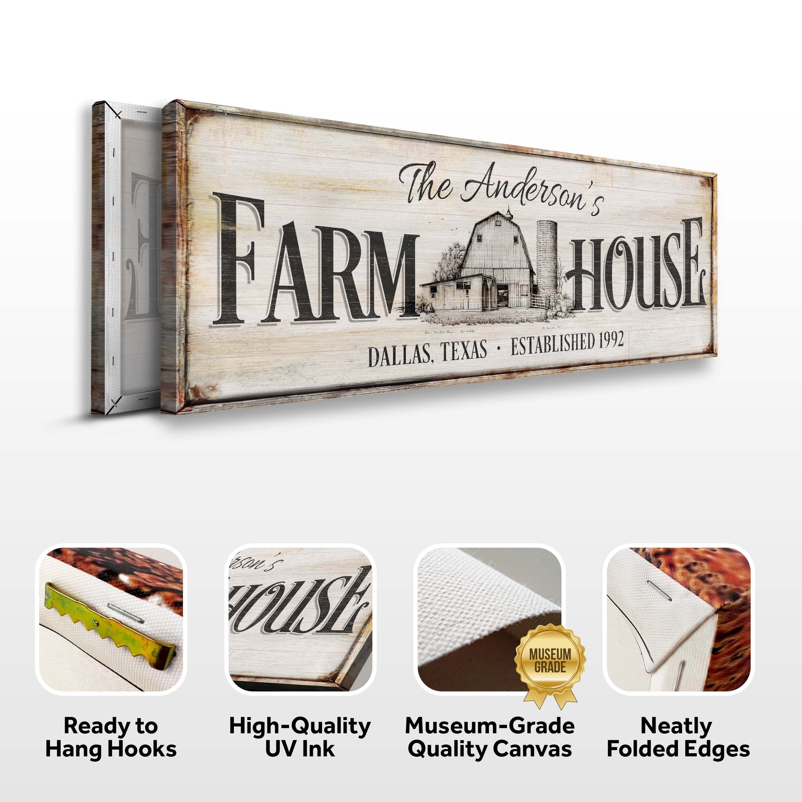 Personalized Rustic Farmhouse Sign - Image 6