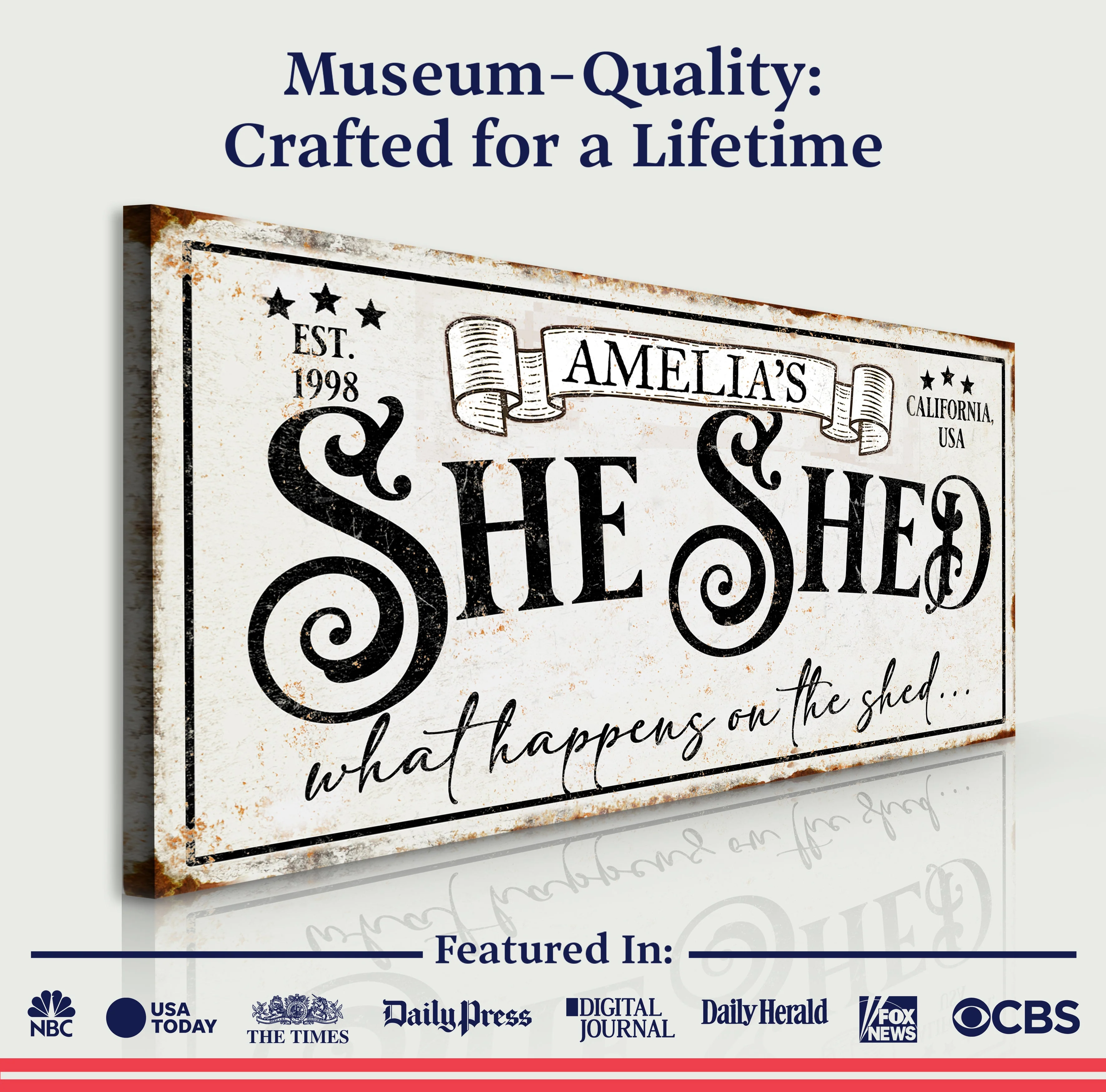 Personalized She Shed Sign IV - Image 4