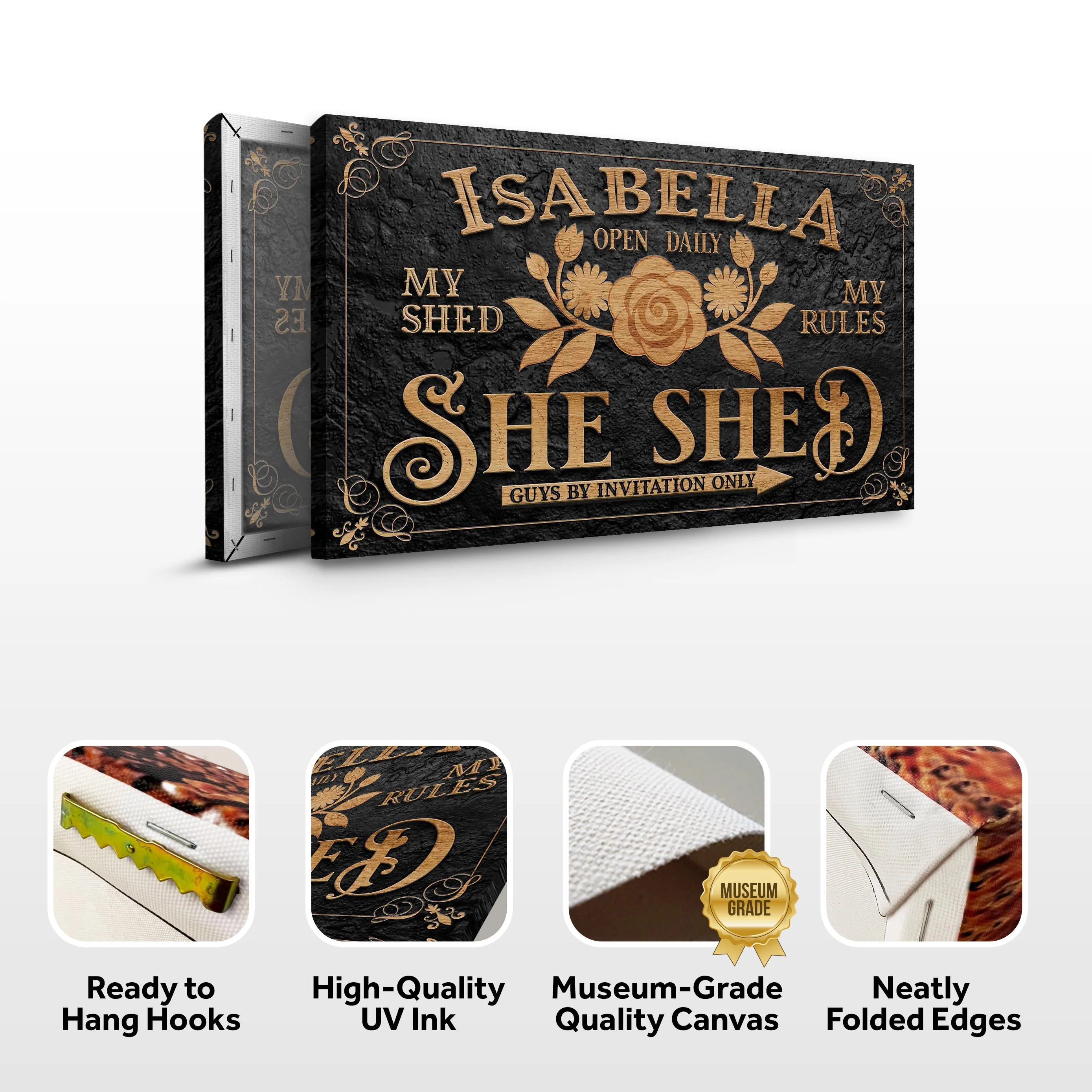 Personalized She Shed Sign V - Image 6