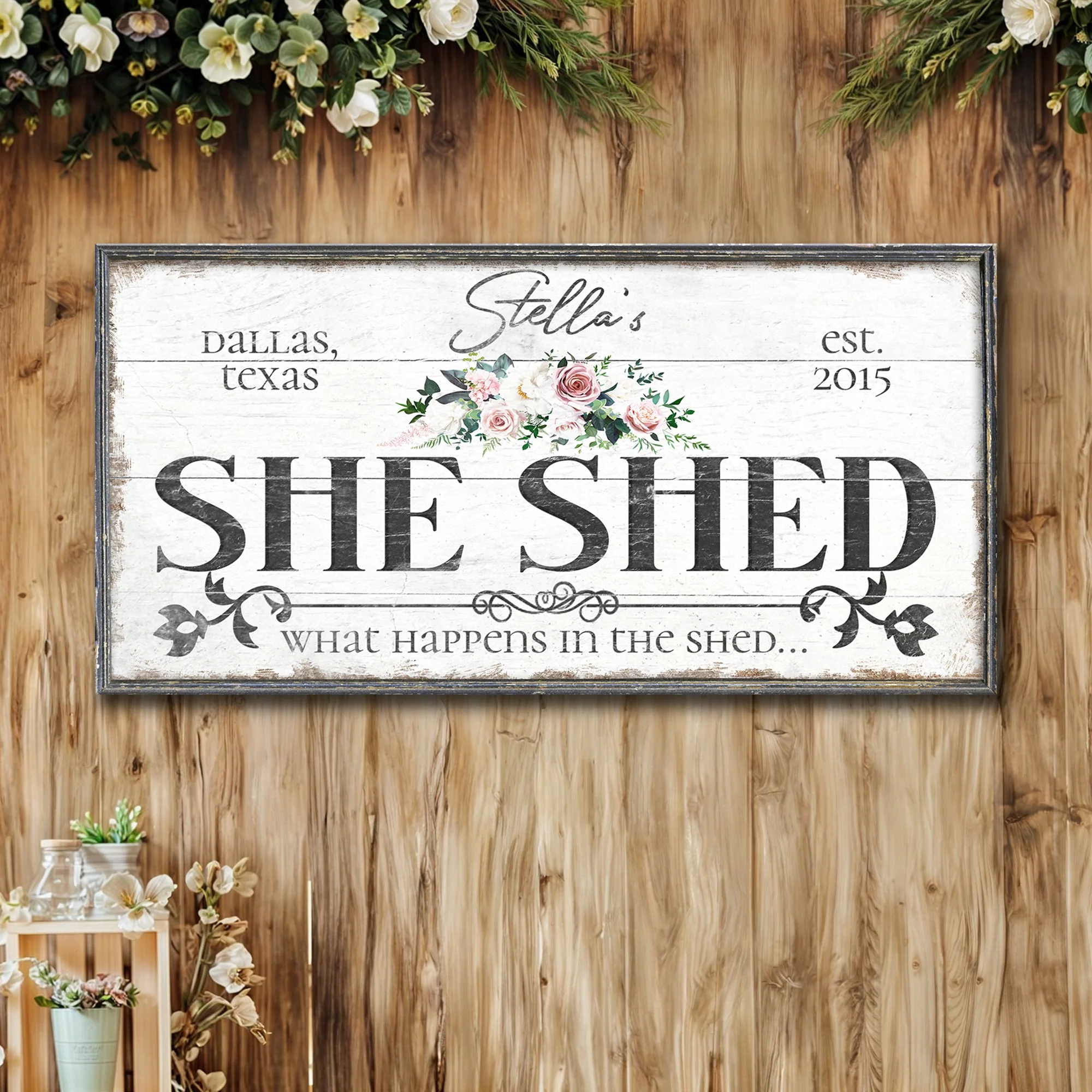 Personalized She Shed Sign VII - Image 3