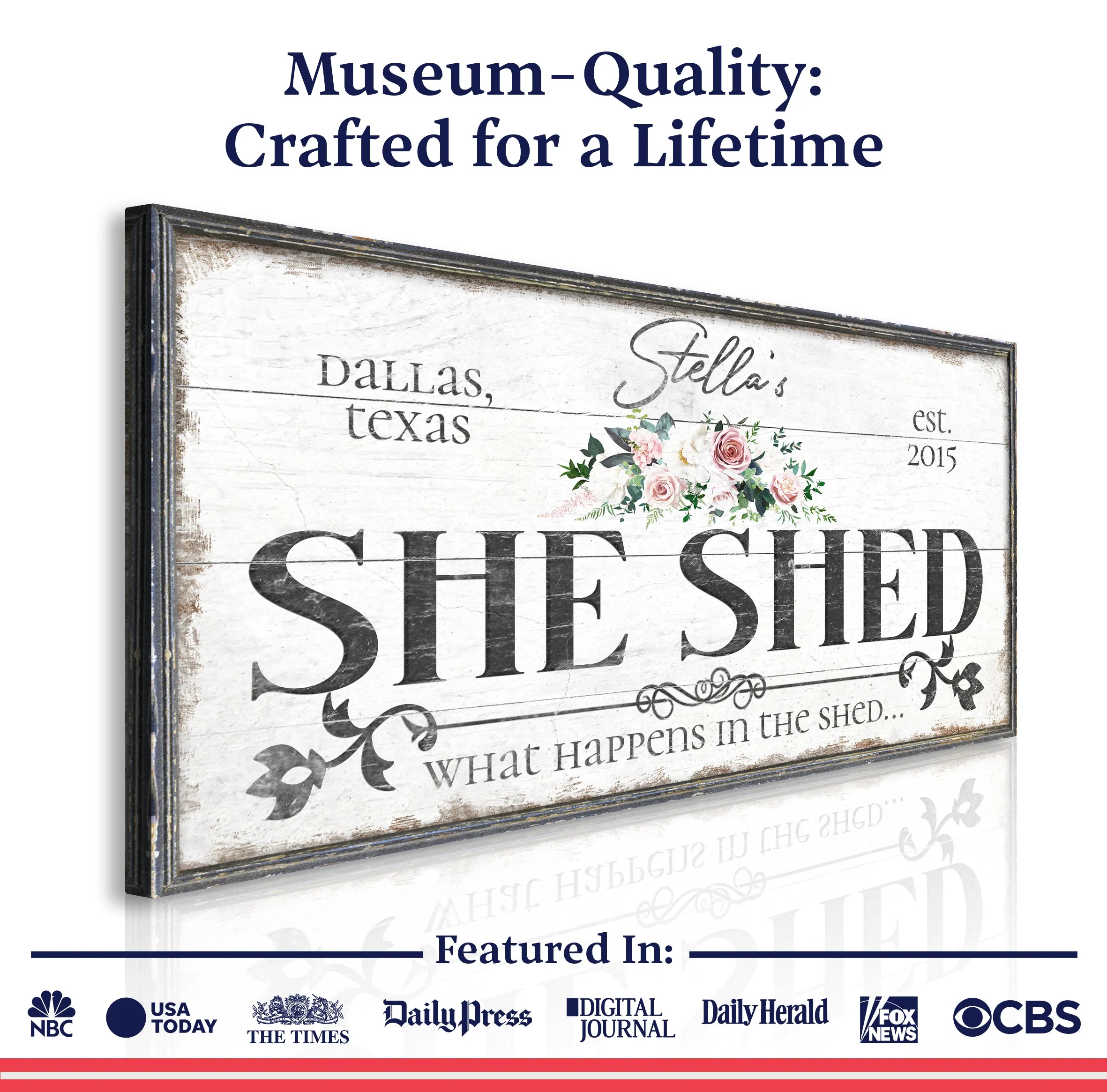 Personalized She Shed Sign VII - Image 4