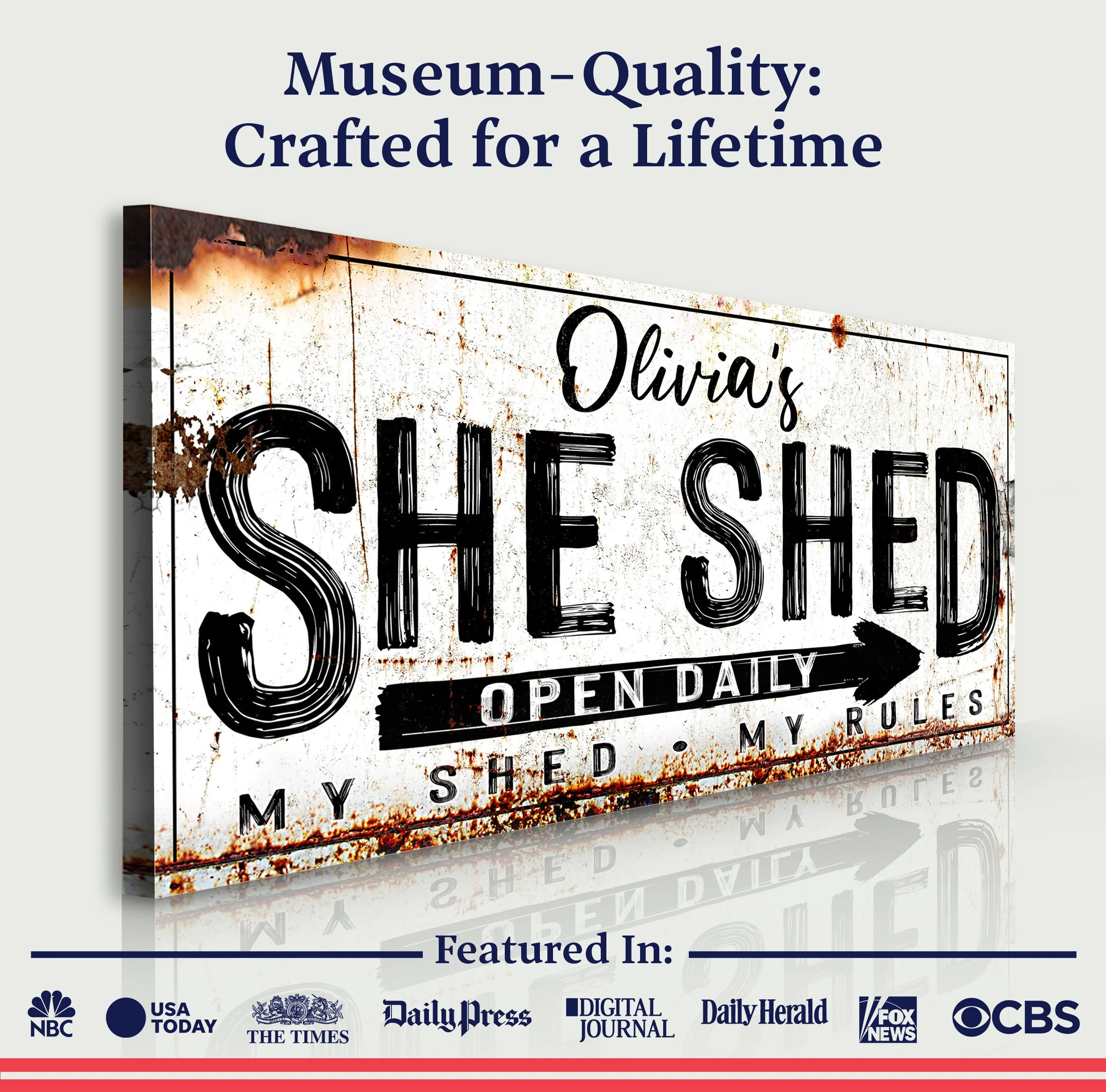 Personalized She Shed Sign XII - Image 4