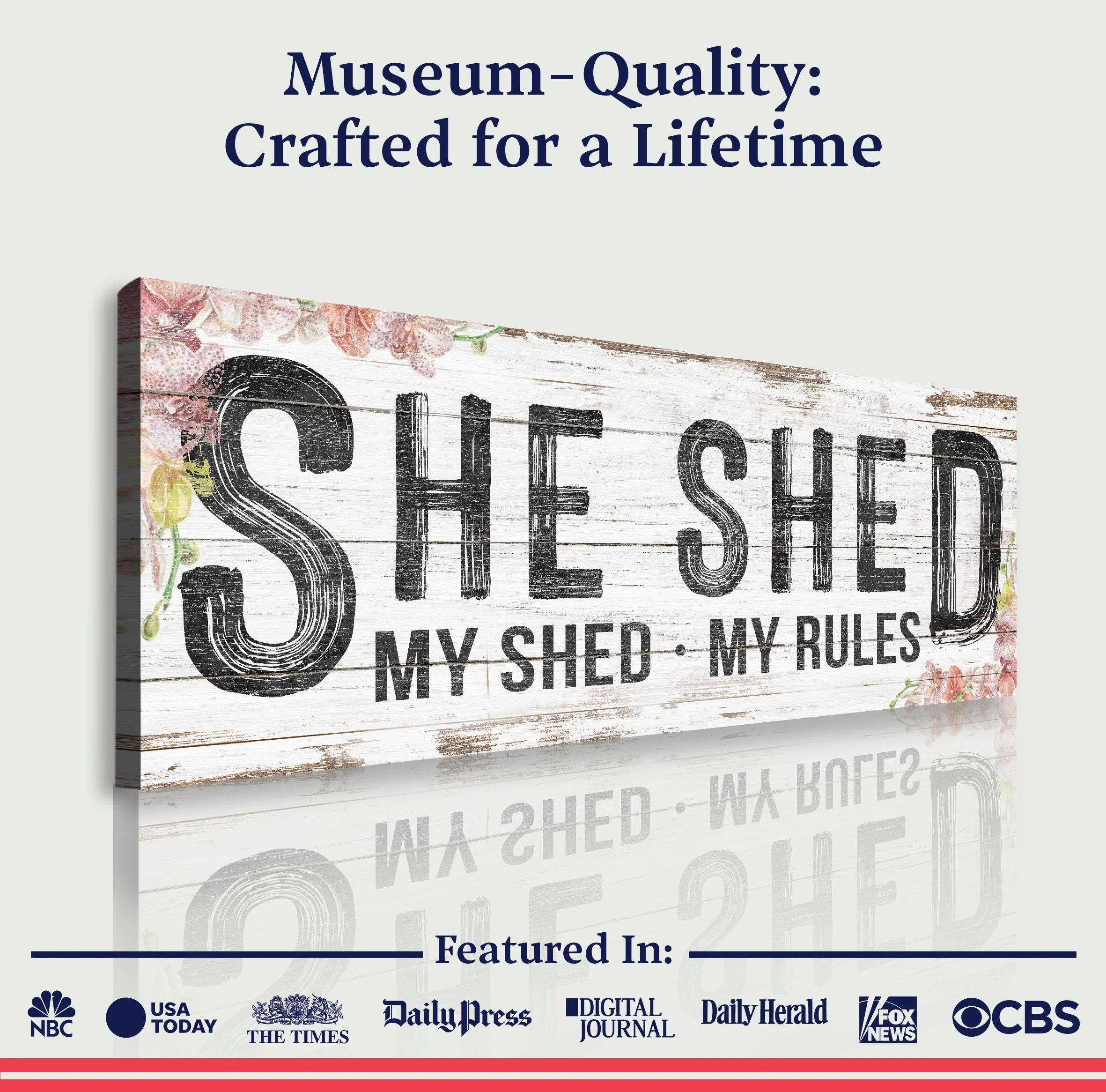 Personalized She Shed Sign XIV - Image 4