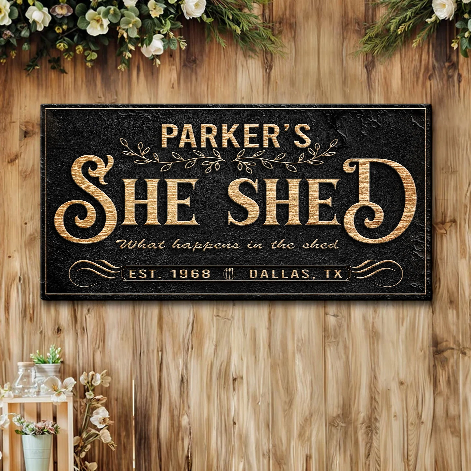 Personalized She Shed Sign XX - Image 2