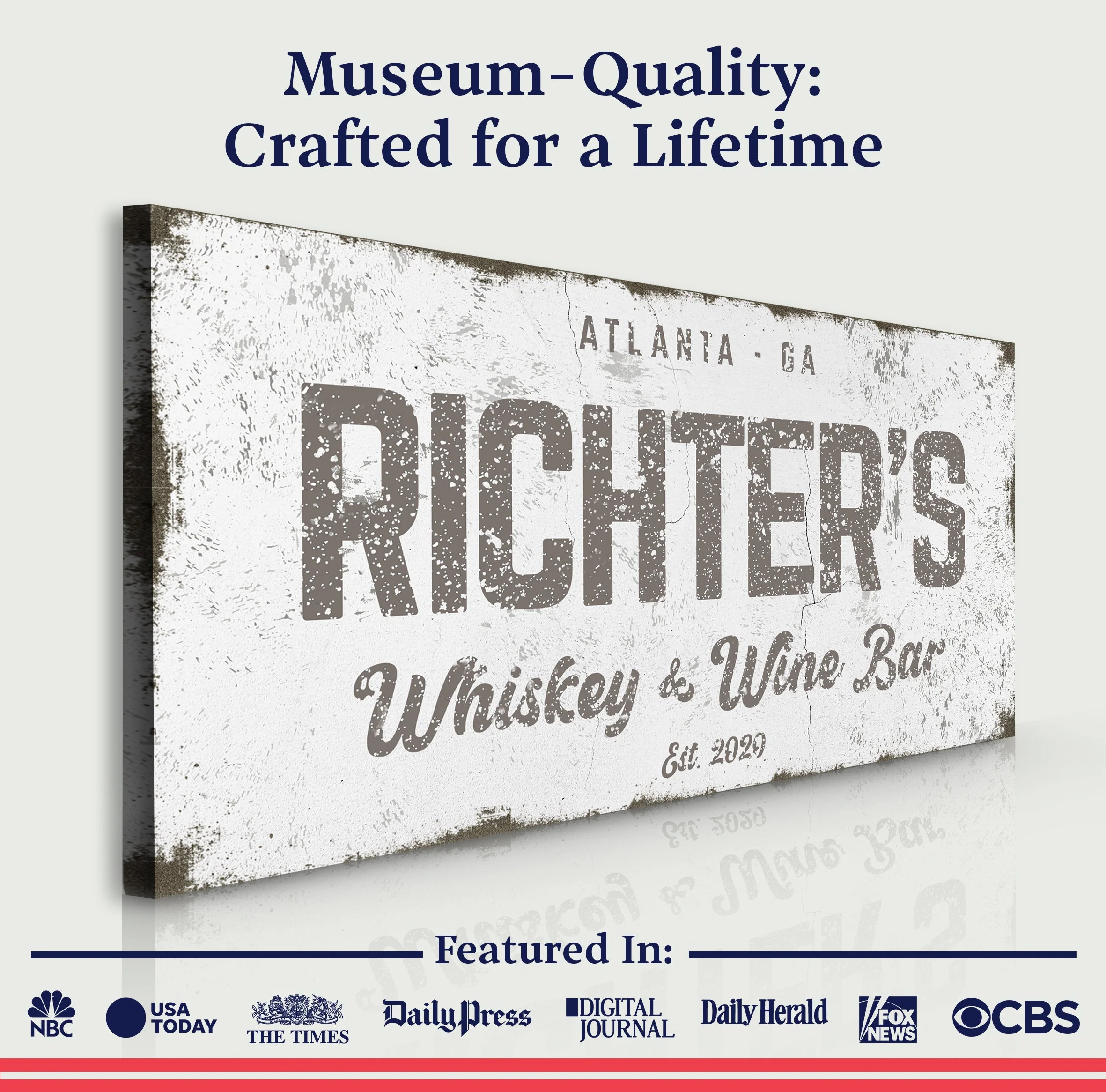 Personalized Whiskey and Wine Bar Sign: Custom Bar Signs for Home Bar – Perfect Man Cave Wall Decor & Ideal Gift for Wine Lovers - Image 4