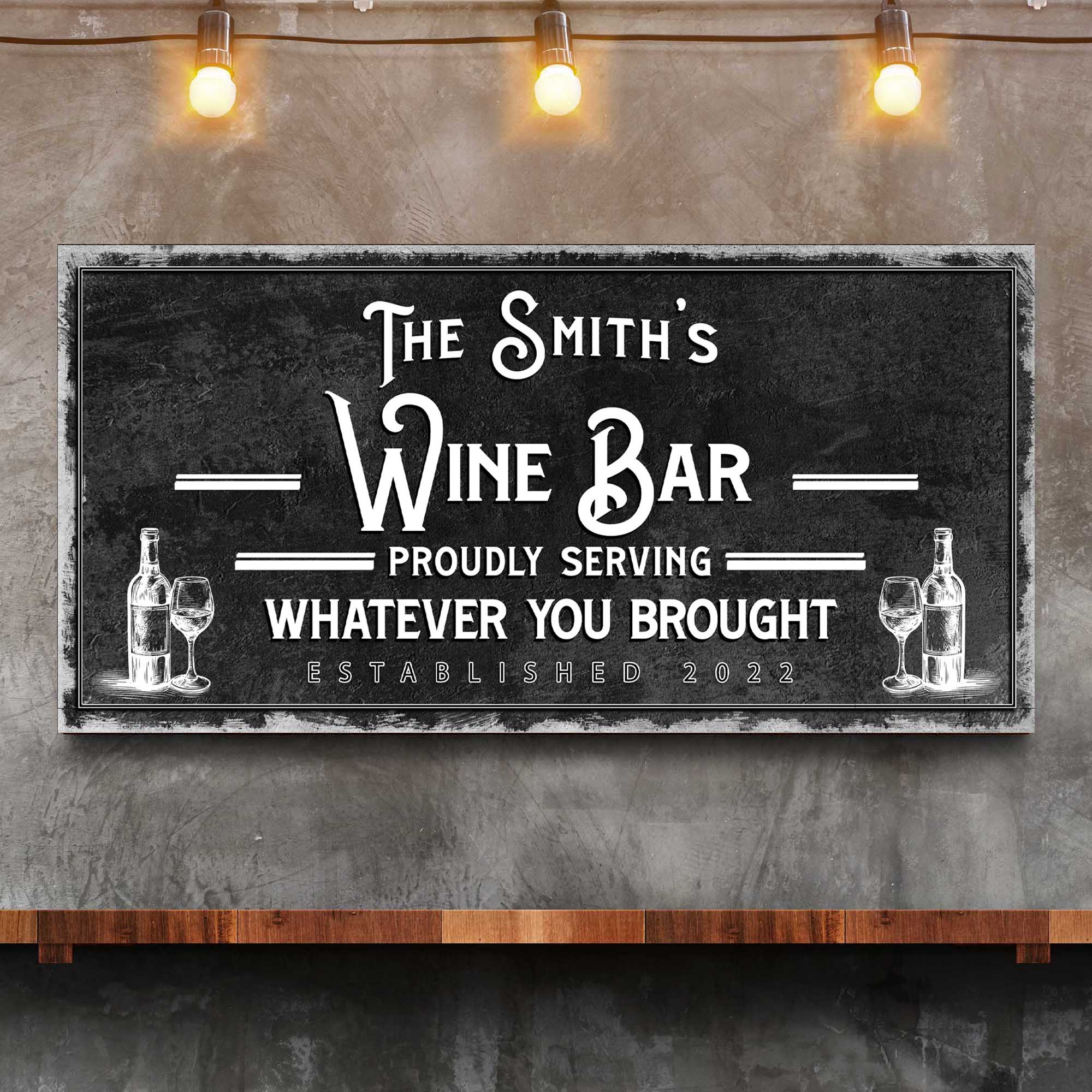 Personalized Wine Bar Sign - Image 2