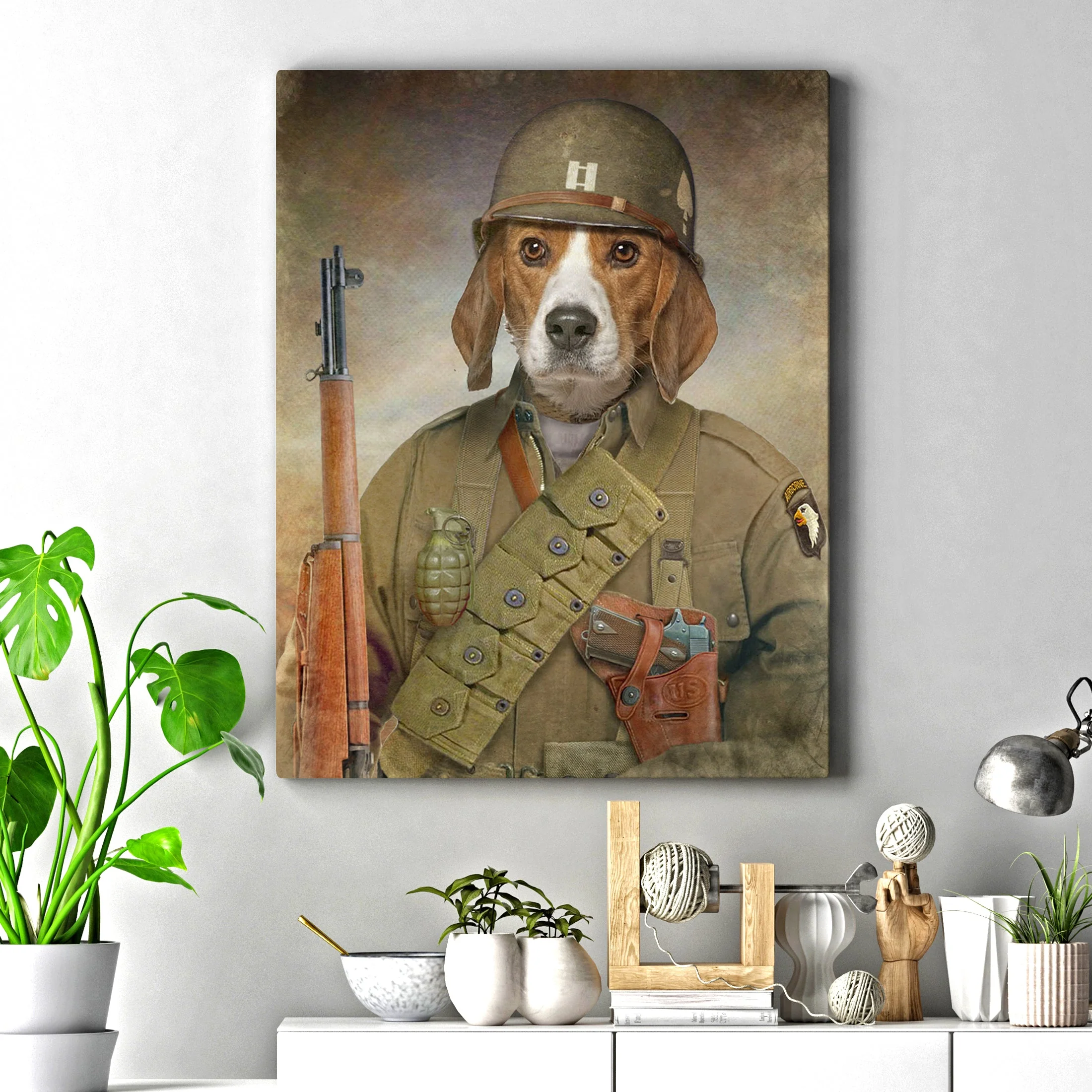 Pet Beagle Military Dog Sign - Image 3