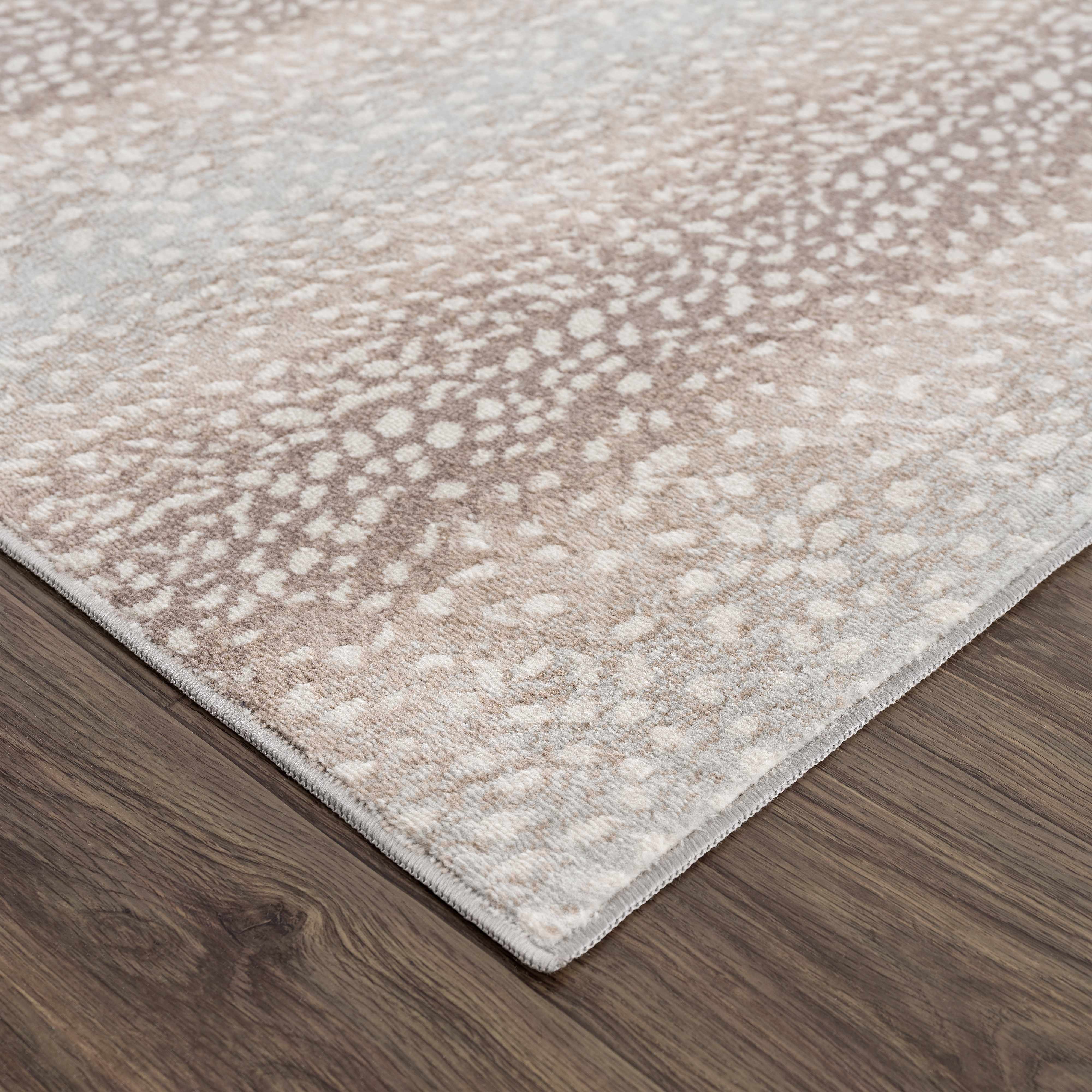 Pointblank Tan Leopard Print Rug - Image 6