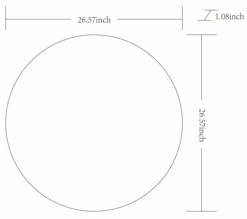 Pontalina Round White Mirror - Image 9