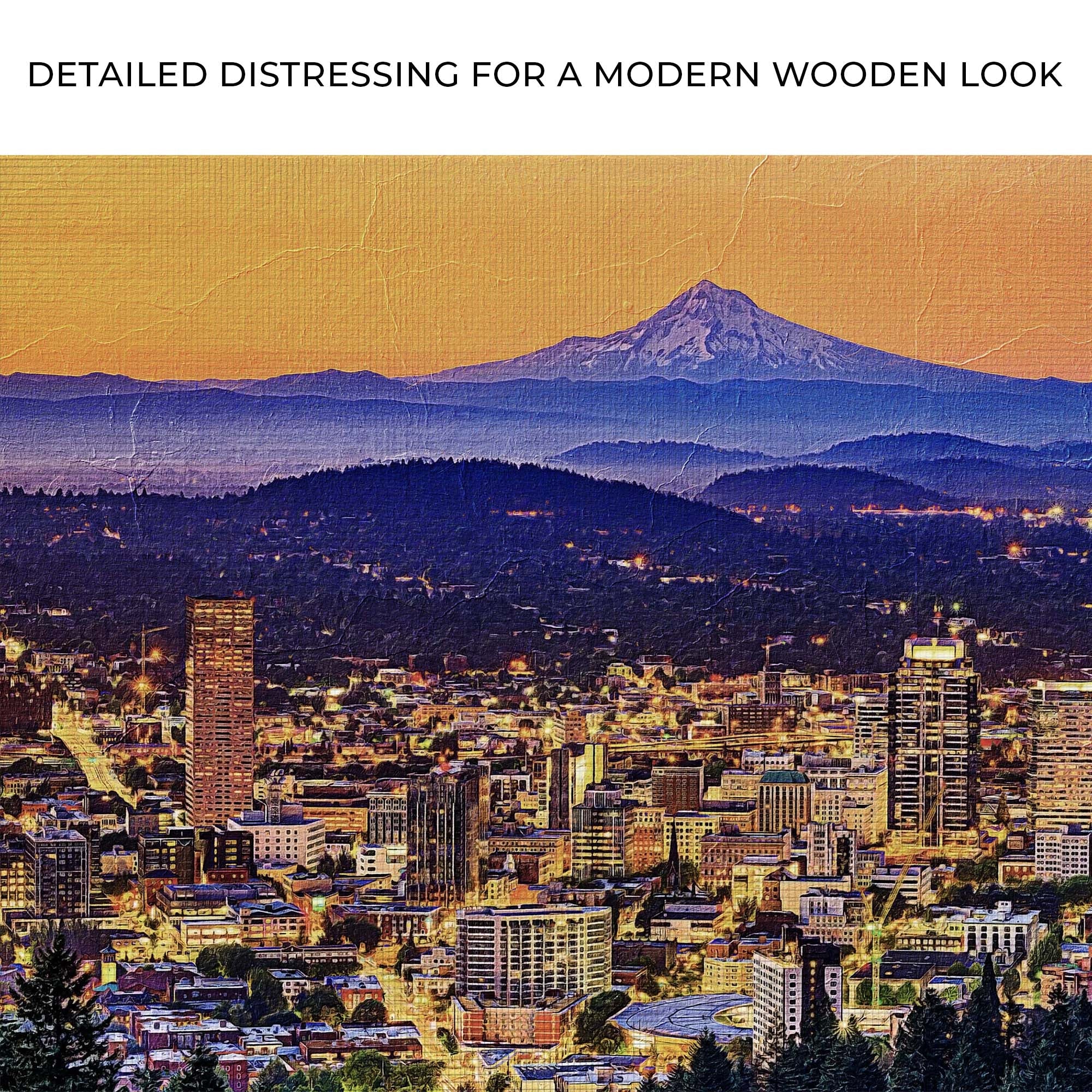 Portland Oregon Skyline Canvas Wall Art - Image 4