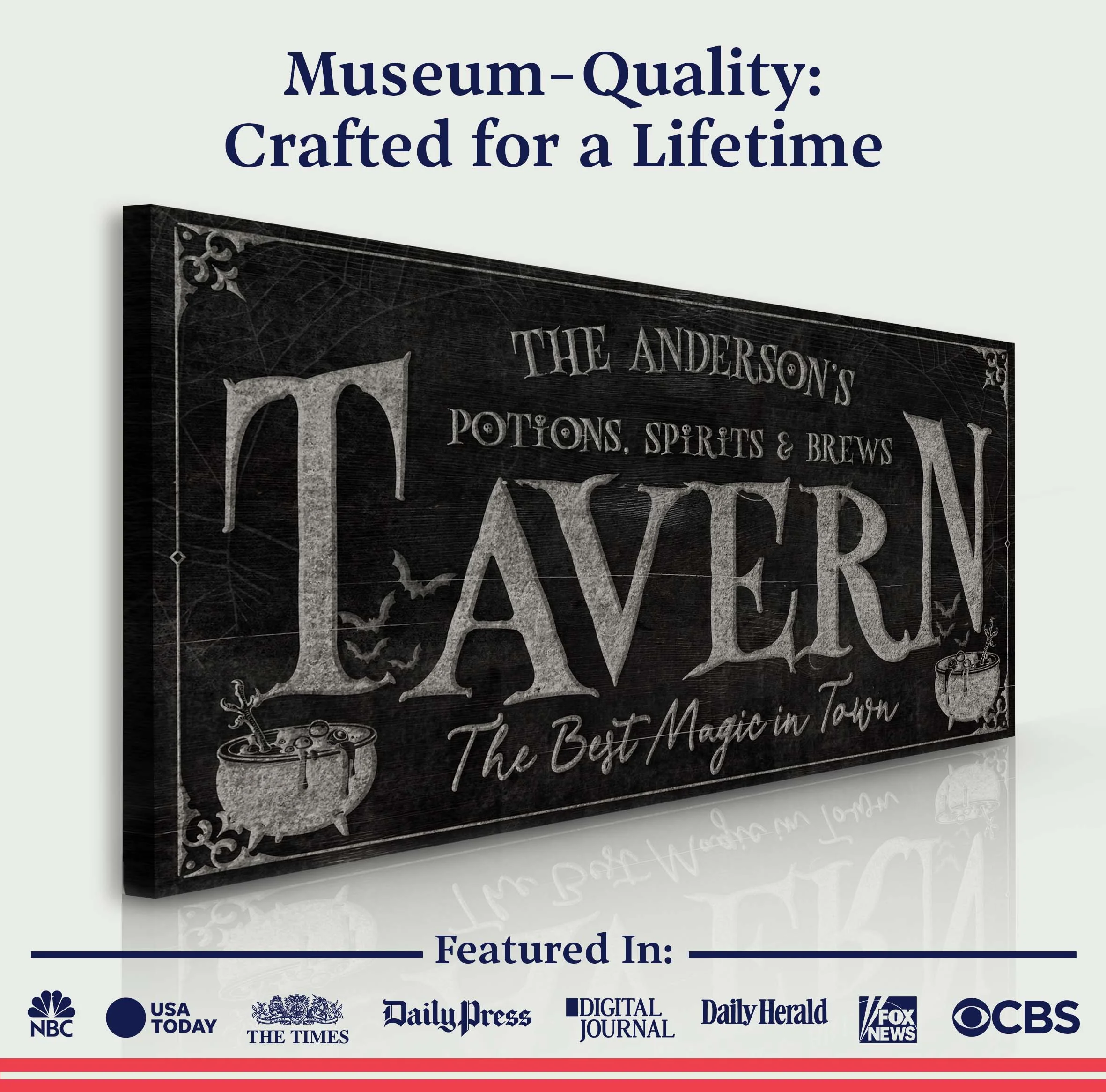 Potions, Spirits & Brews Tavern Halloween Sign - Image 4
