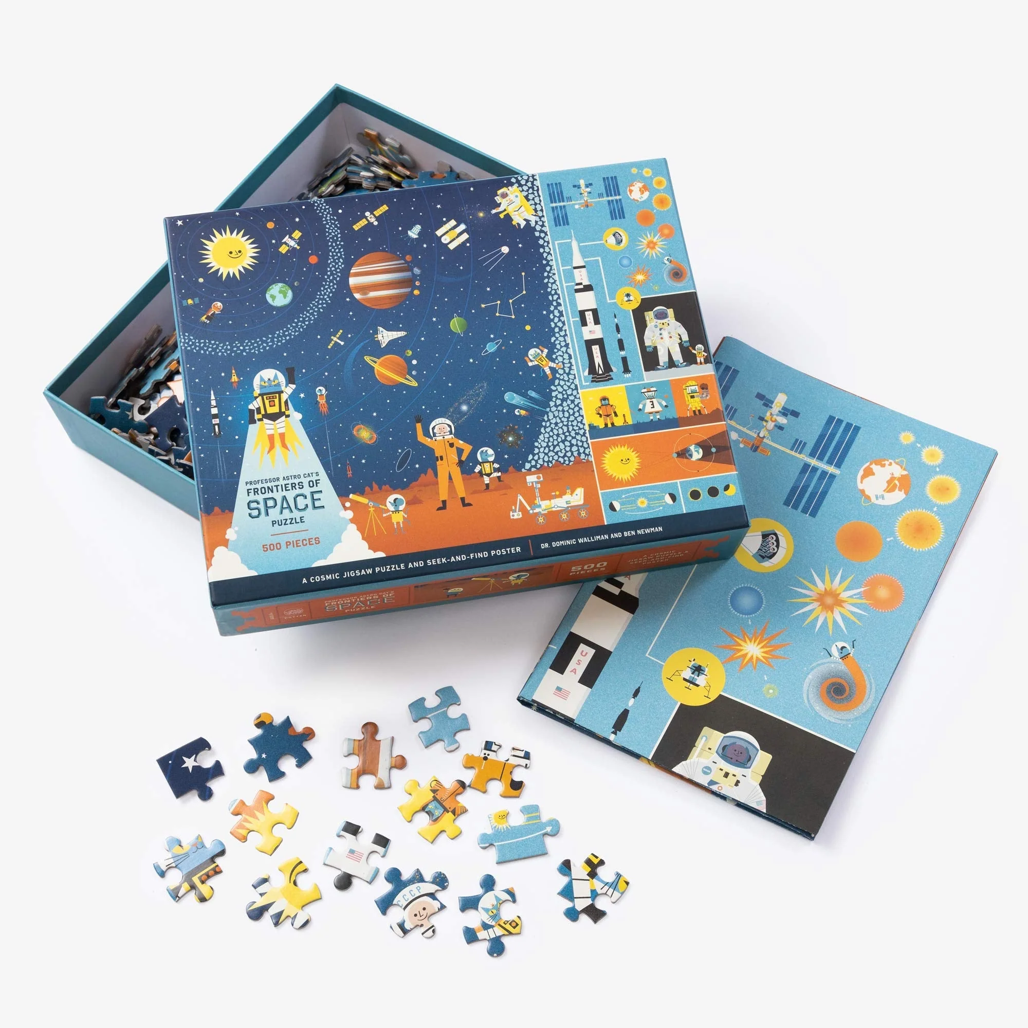 Professor Astro Cat's Frontiers of Space 500-Piece Puzzle: Cosmic Jigsaw Puzzle and Seek-And-Find Poster: Jigsaw Puzzles for Kids - Image 2