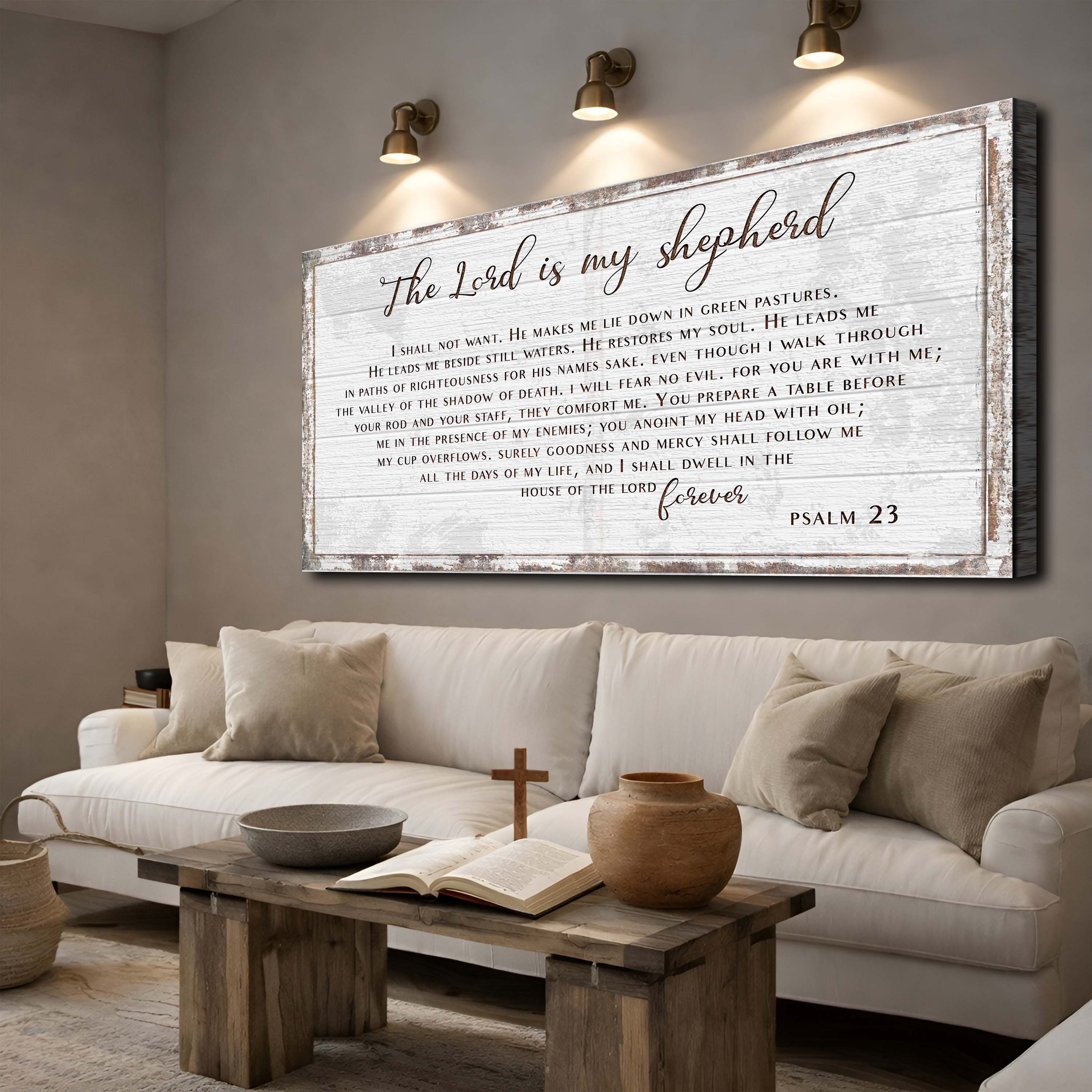 Psalm 23 - The Lord Is My Shepherd Sign III - Image 4