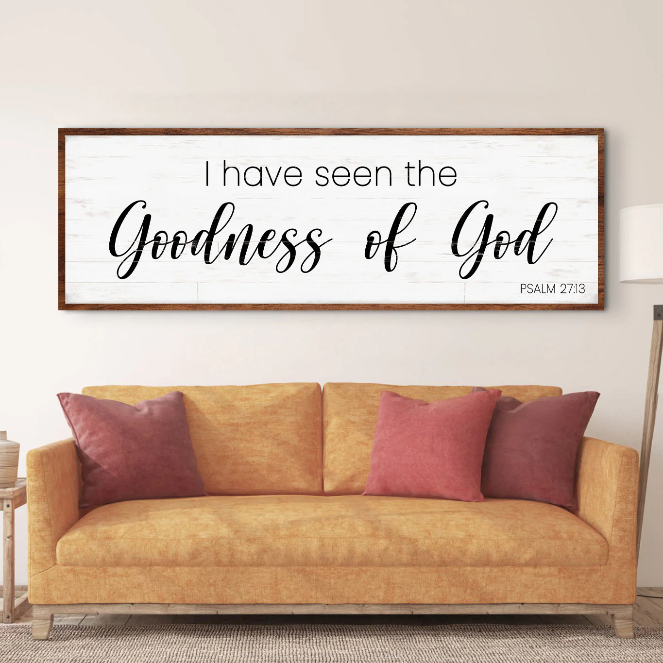 Psalm 27:13 - I Have Seen The Goodness of God Faith Sign - Image 3