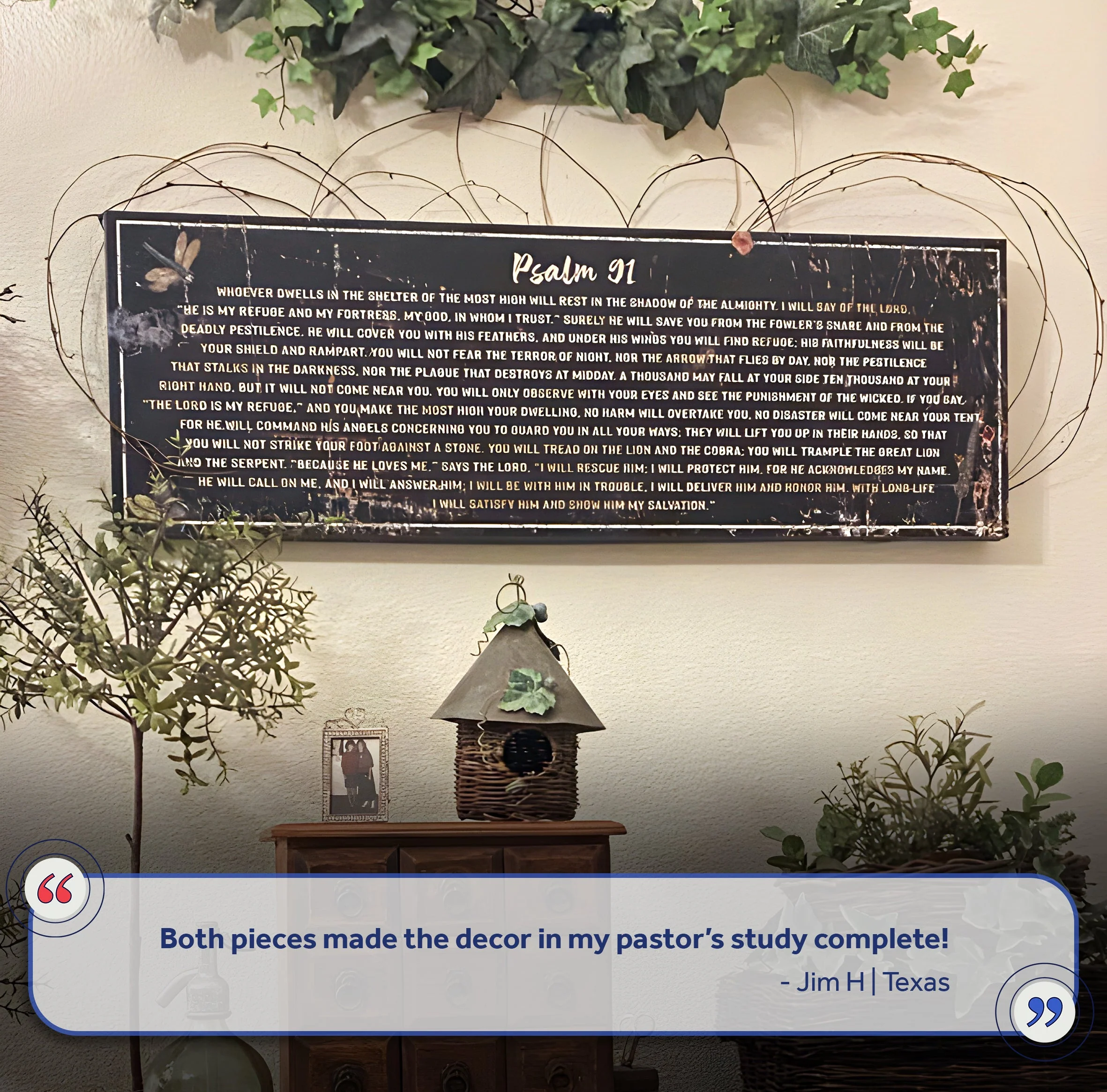 Psalm 91 - He Is My Refuge Sign II - Image 7