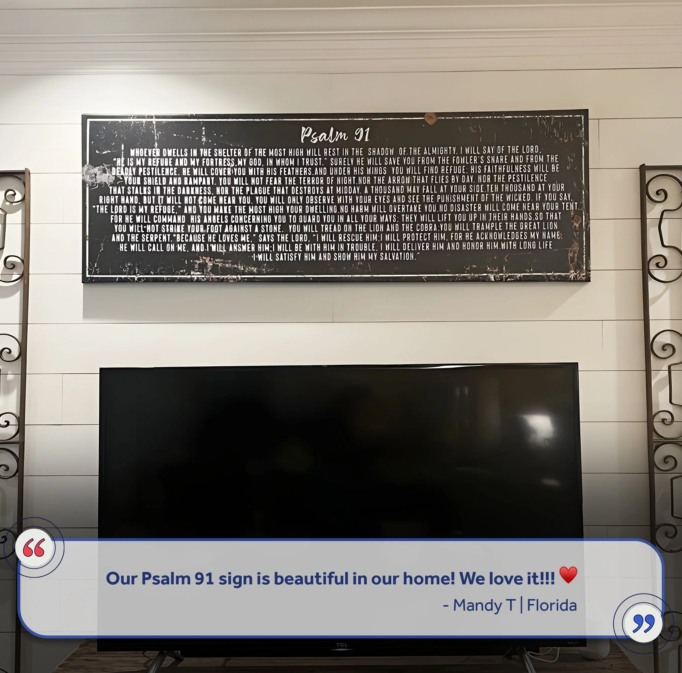 Psalm 91 - He Is My Refuge Sign II - Image 8