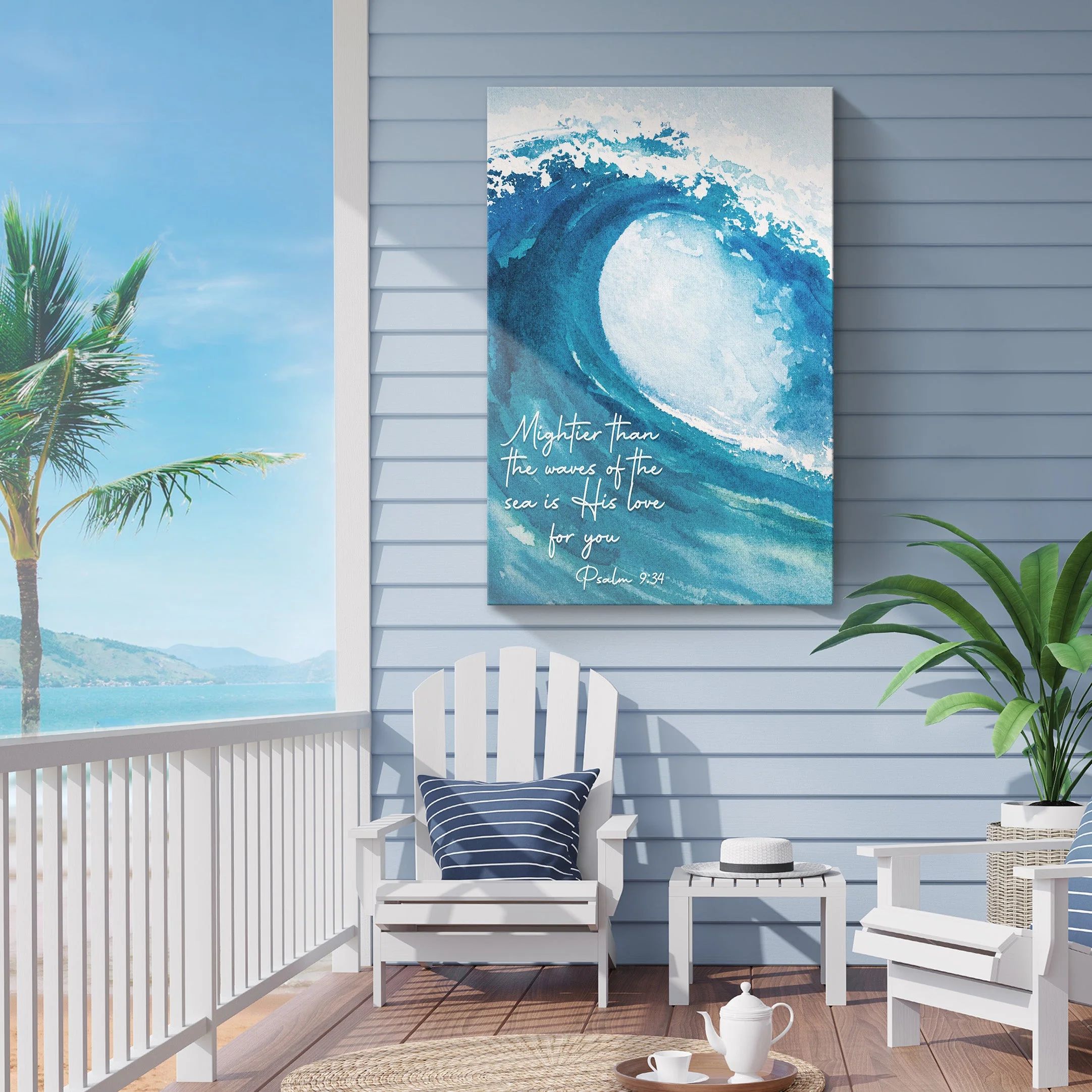 Psalm 93:4 - Mightier Than The Waves Sign - Image 7