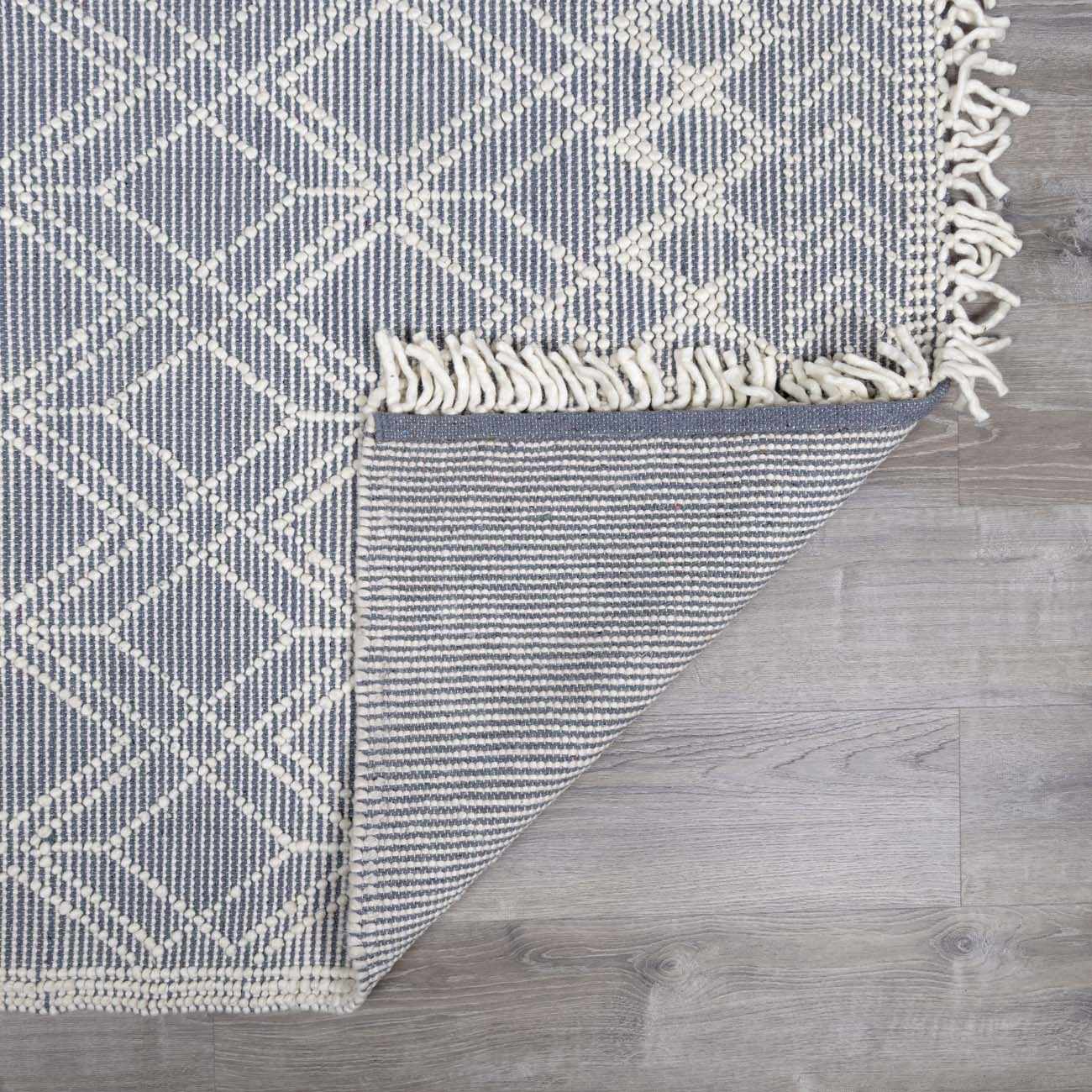 Ramsbury Denim Blue Wool Rug - Image 5